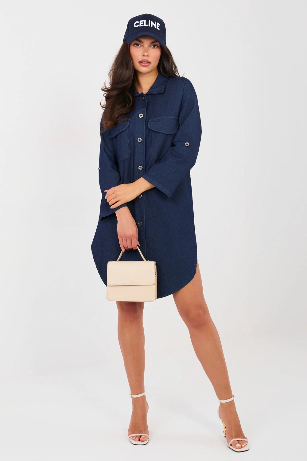 Robe de jour bleue marine – Image 2