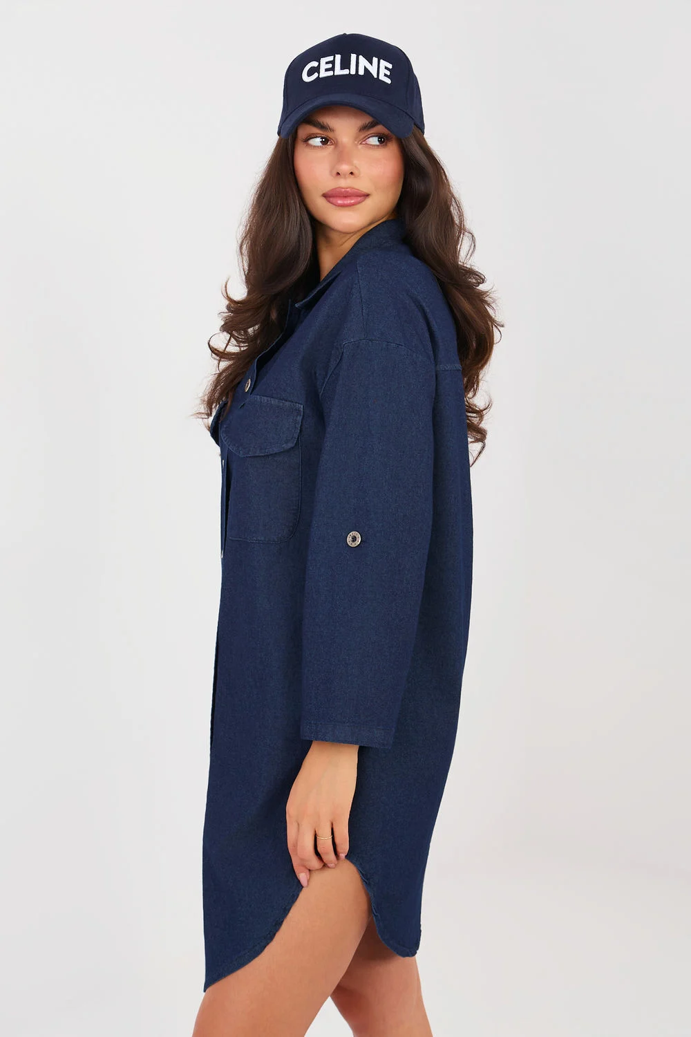 Robe de jour bleue marine – Image 3