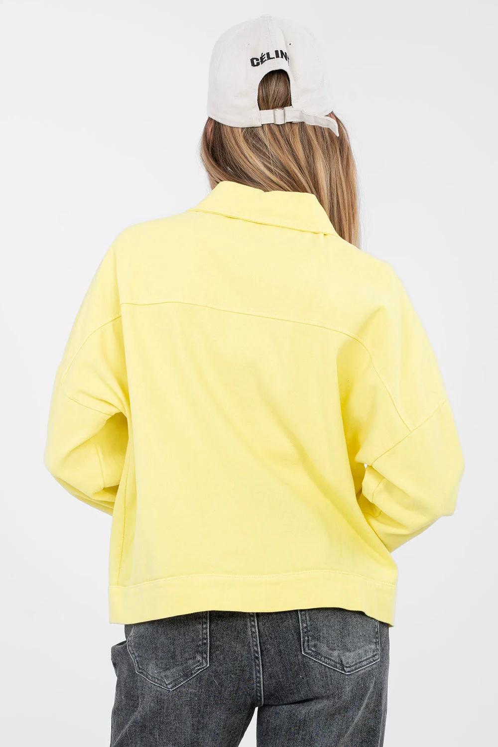 Veste en jean jaune – Image 3