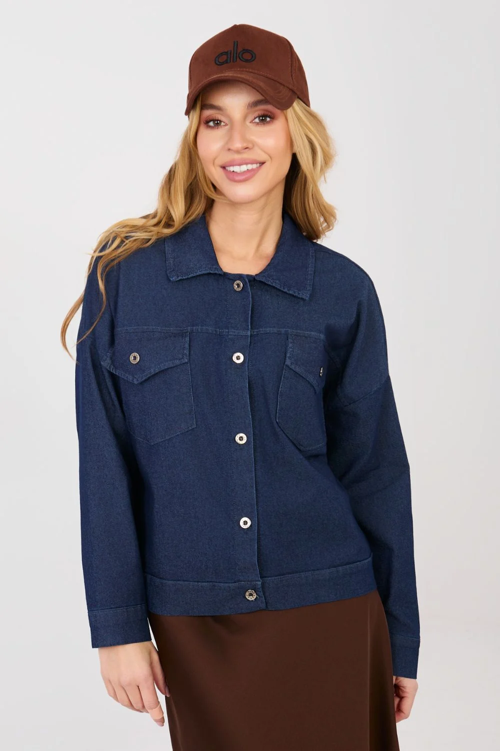 Veste en jean bleu marine – Image 4