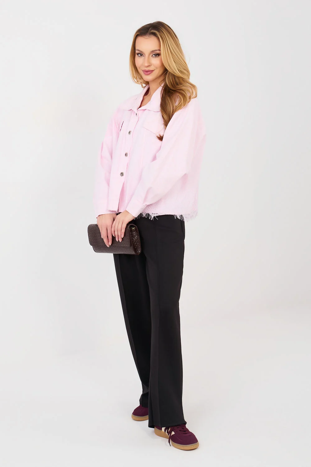 Veste en jean rose – Image 2