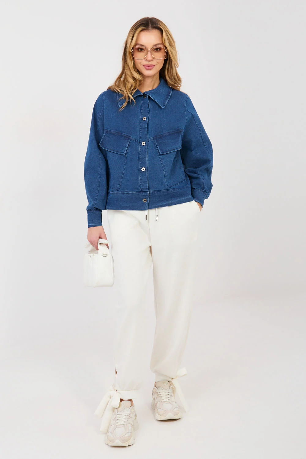 Veste en jean bleu – Image 2