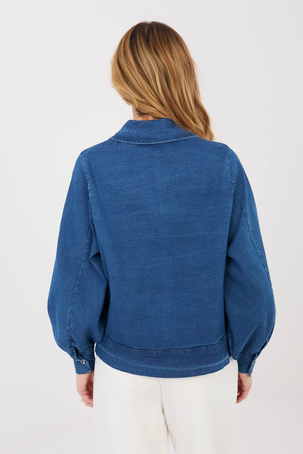 Veste en jean bleu – Image 3
