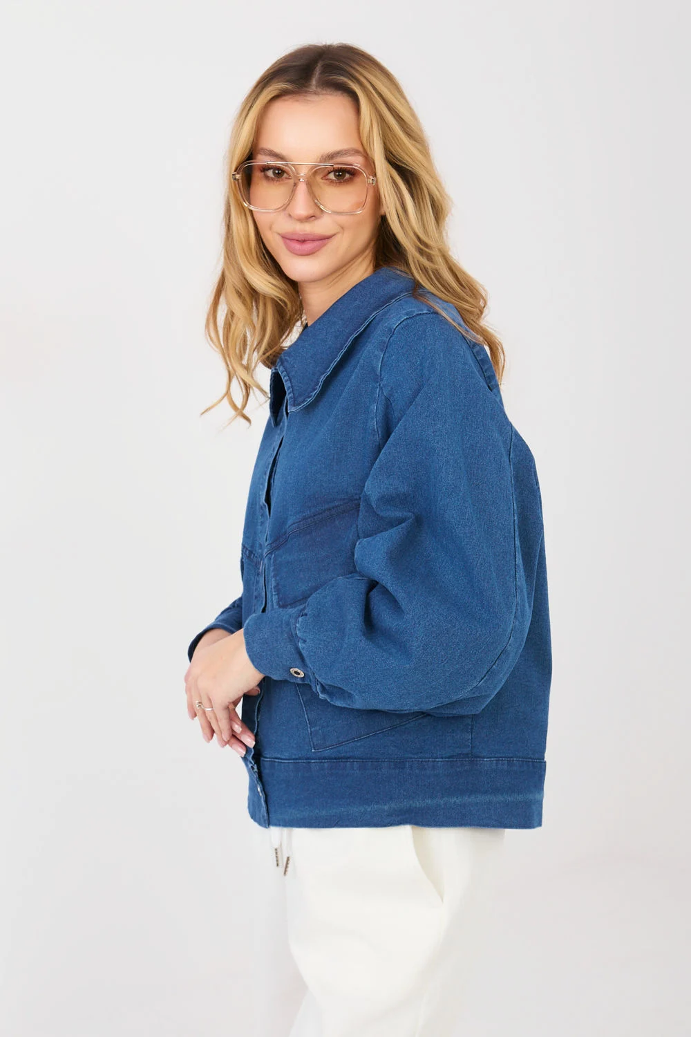 Veste en jean bleu – Image 4