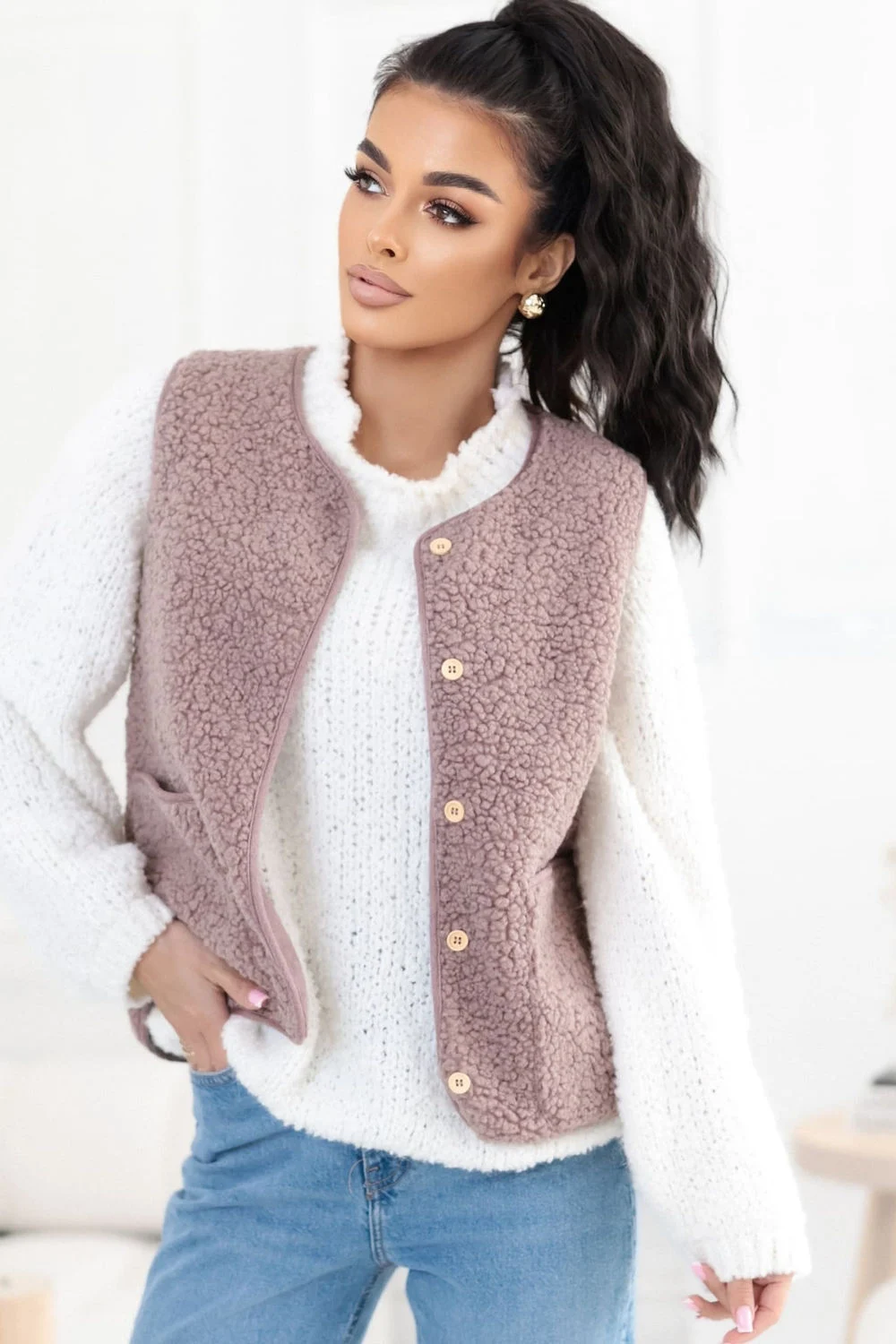 Gilet beige – Image 2