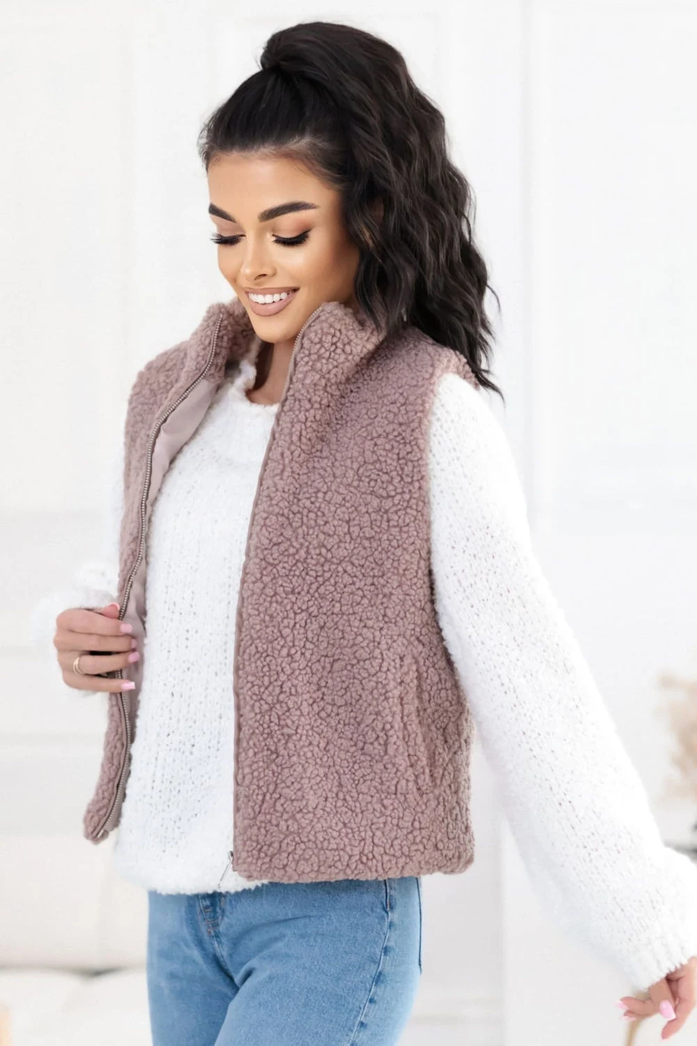 Gilet beige – Image 2
