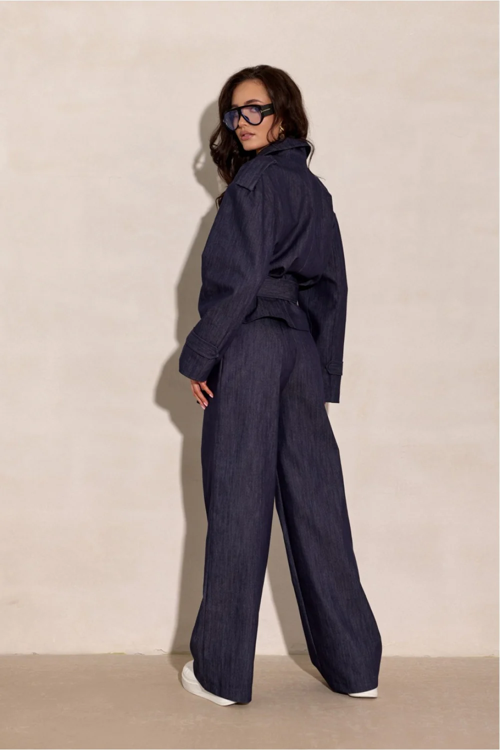 Pantalon femme bleu marine – Image 3