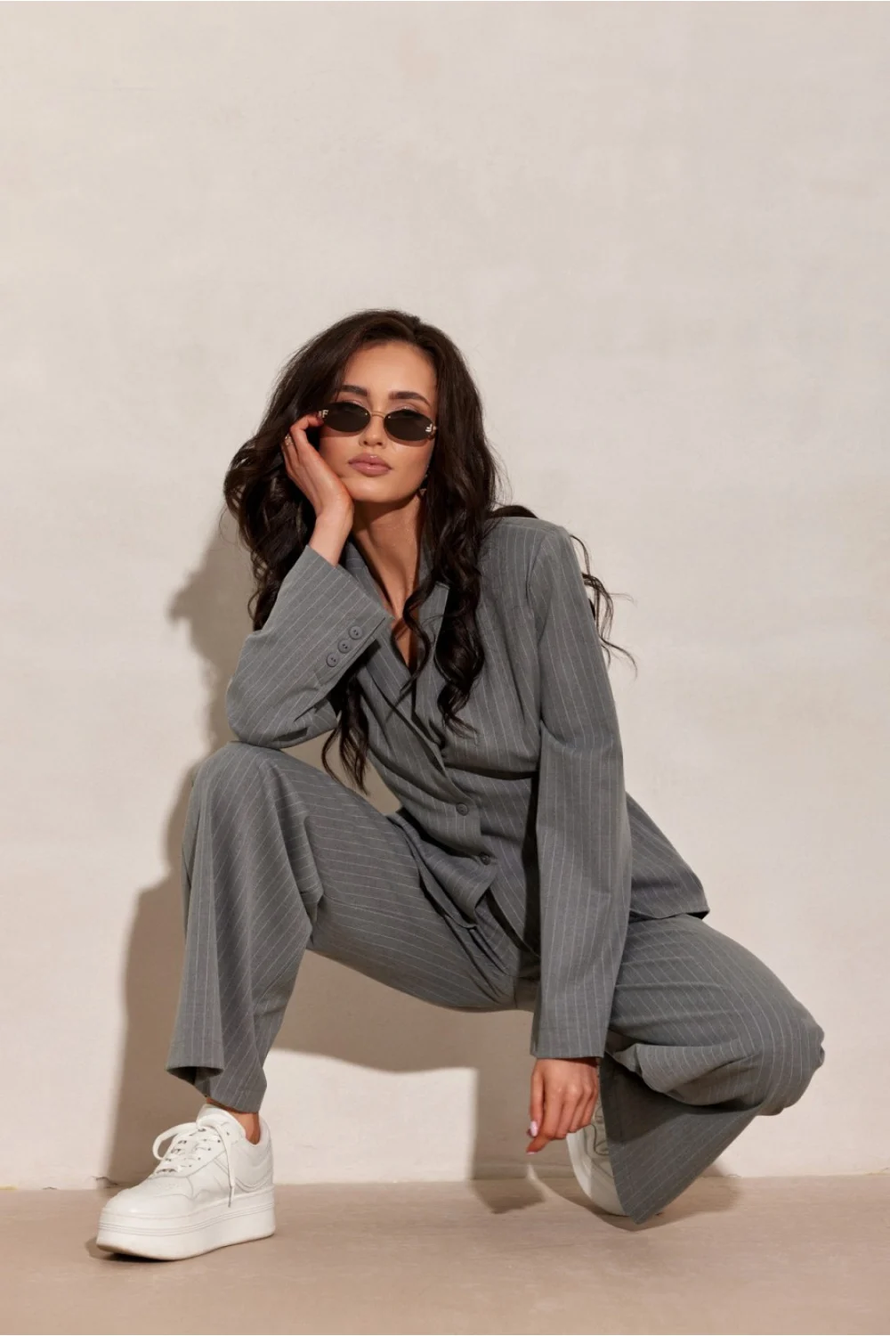 Chemise manche longue grise – Image 4