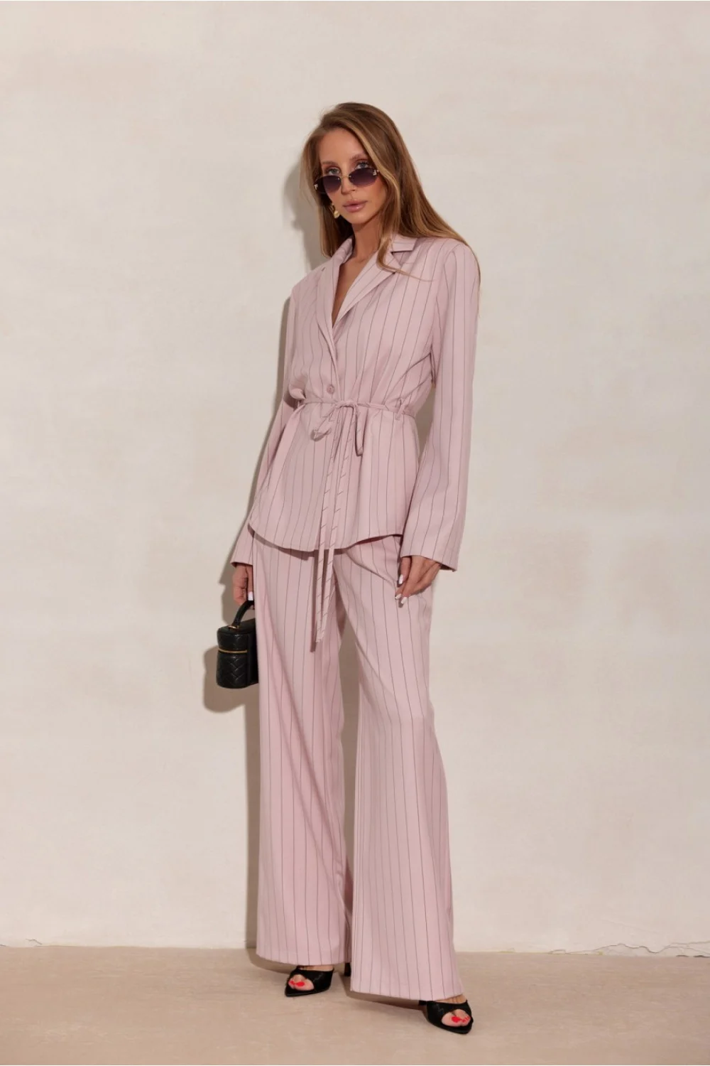 Chemise manche longue rose