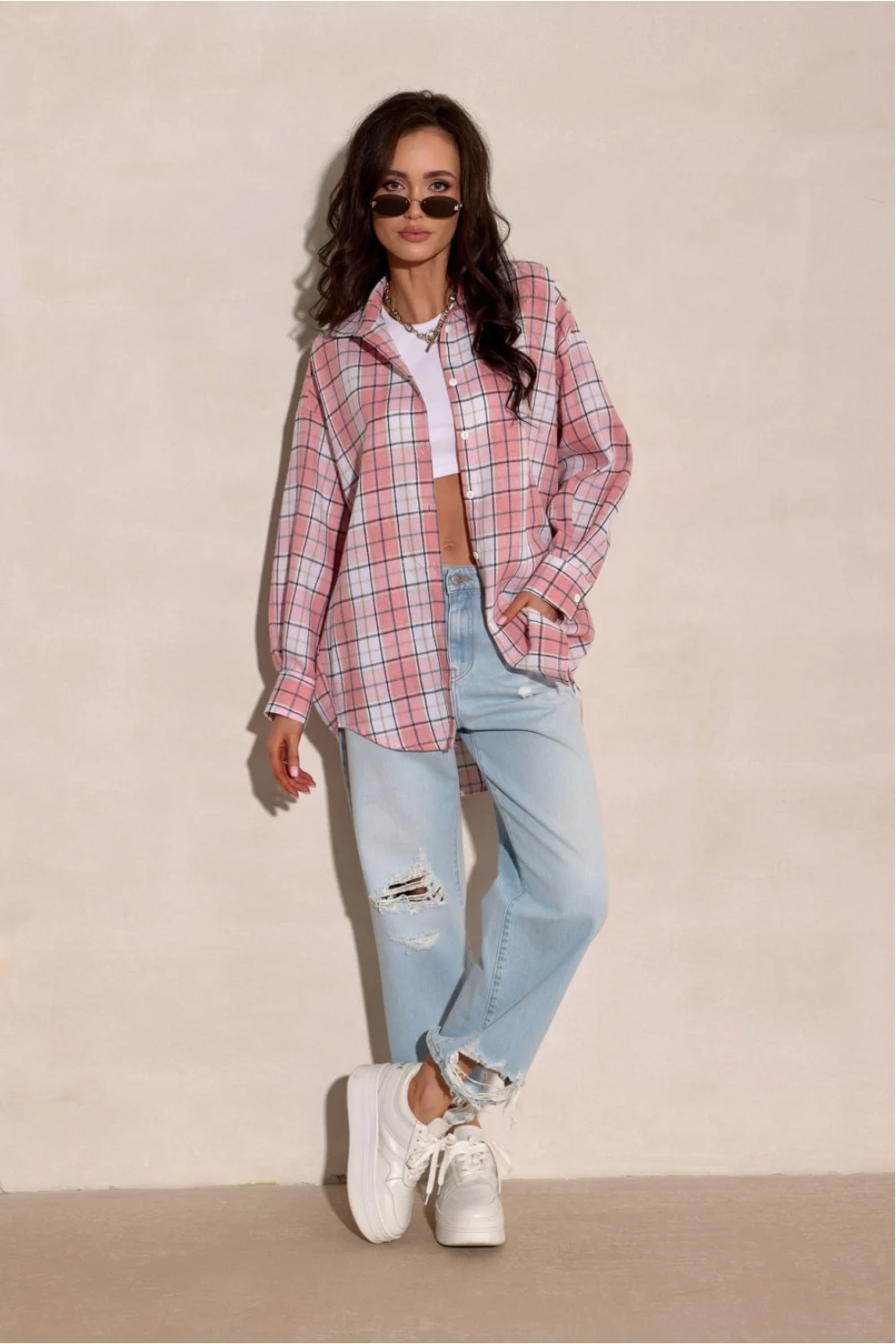 Chemise manche longue multicouleur