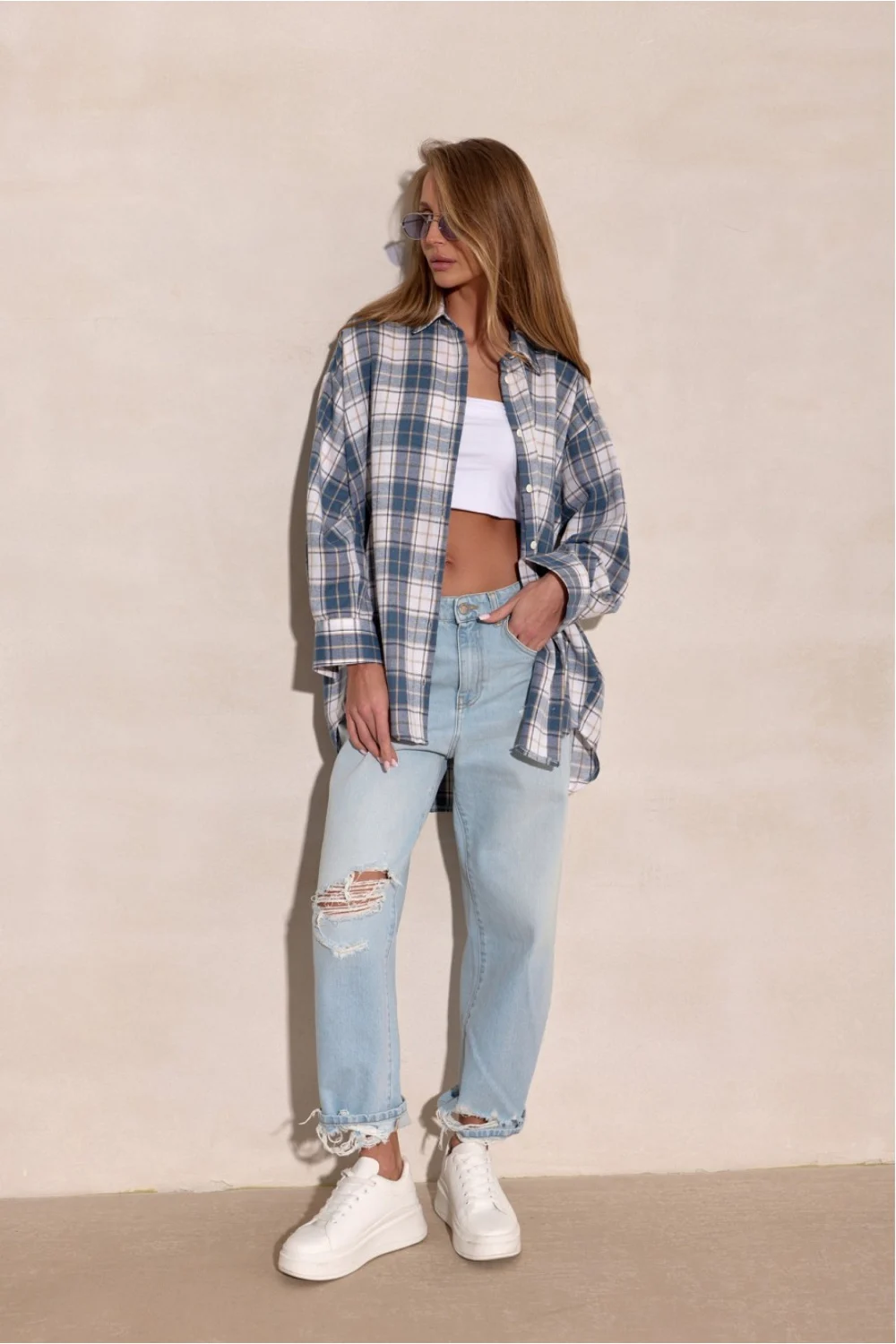 Chemise manche longue multicouleur