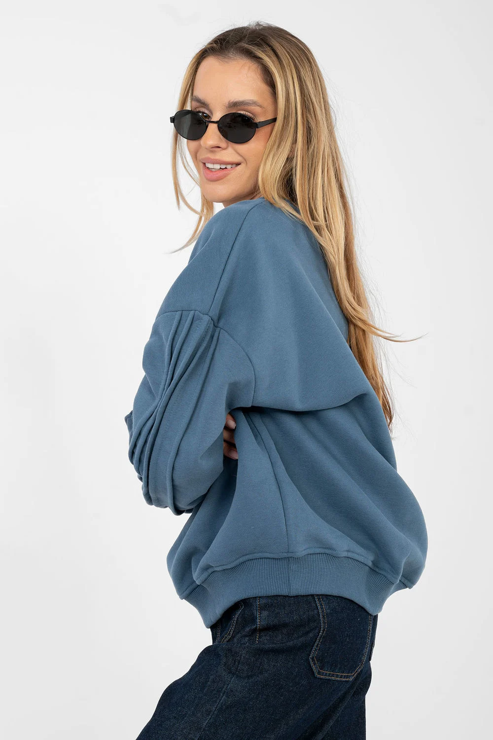 Sweatshirt bleu – Image 3