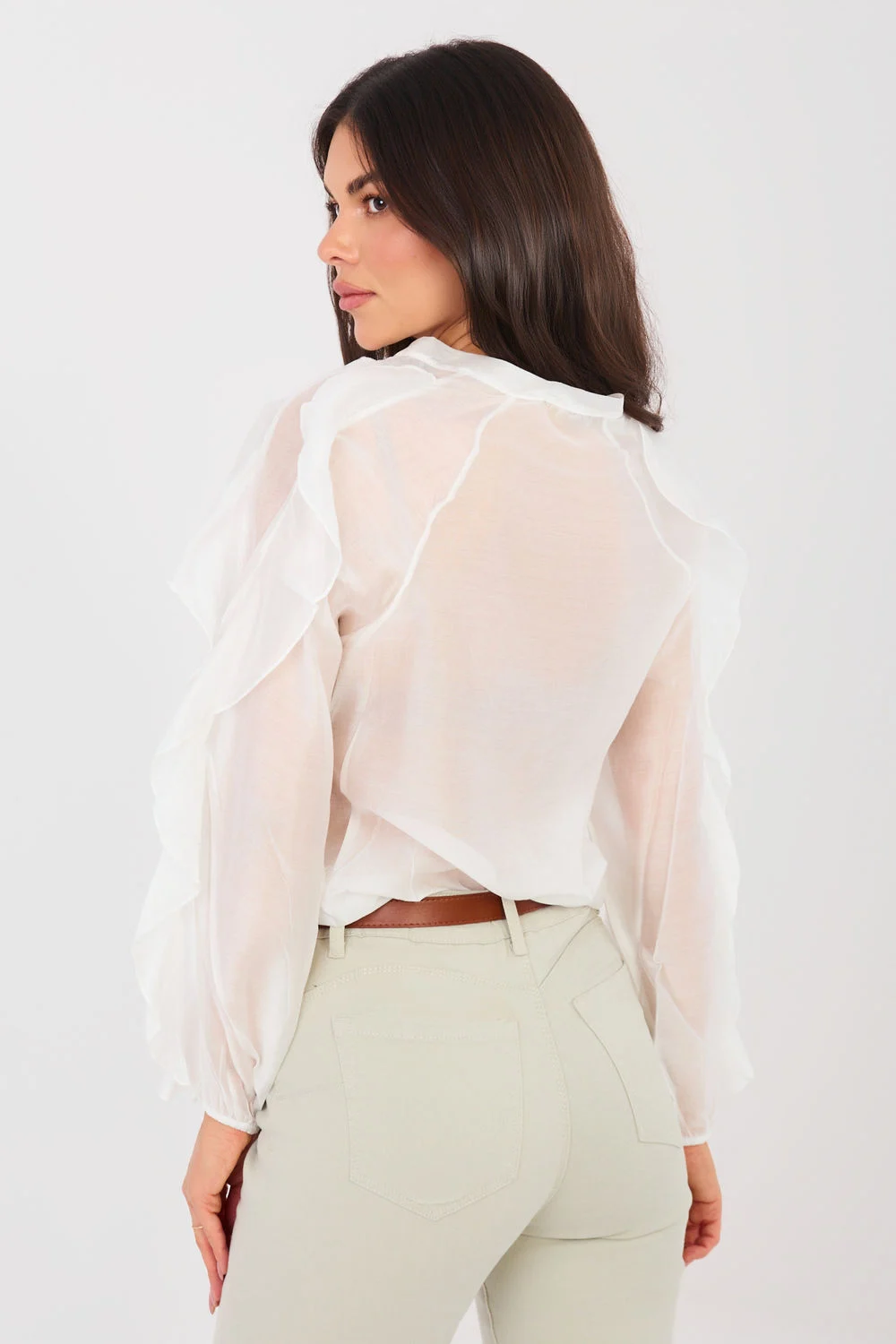 Chemise manche longue blanche – Image 3