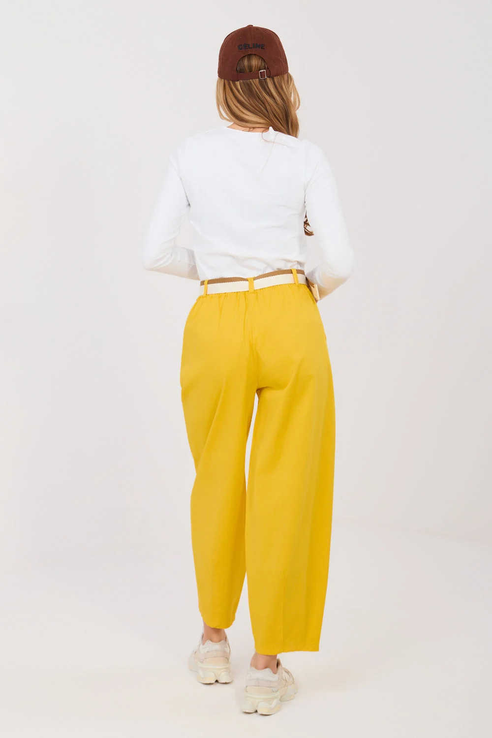 Pantalon femme jaune – Image 3