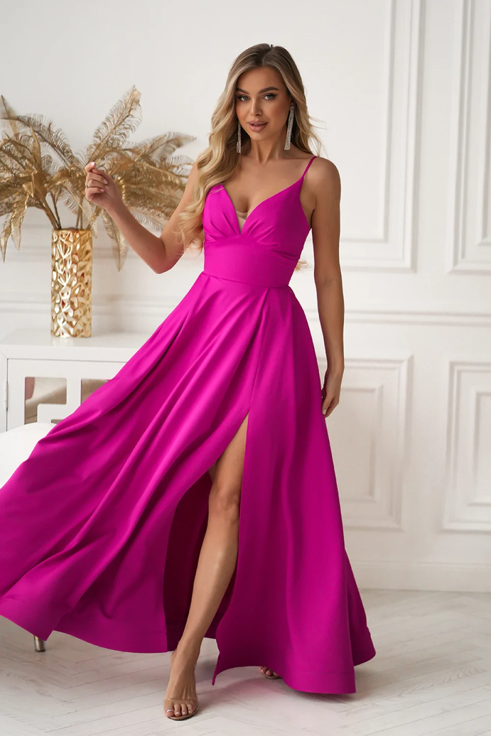 Robe longue violette – Image 2