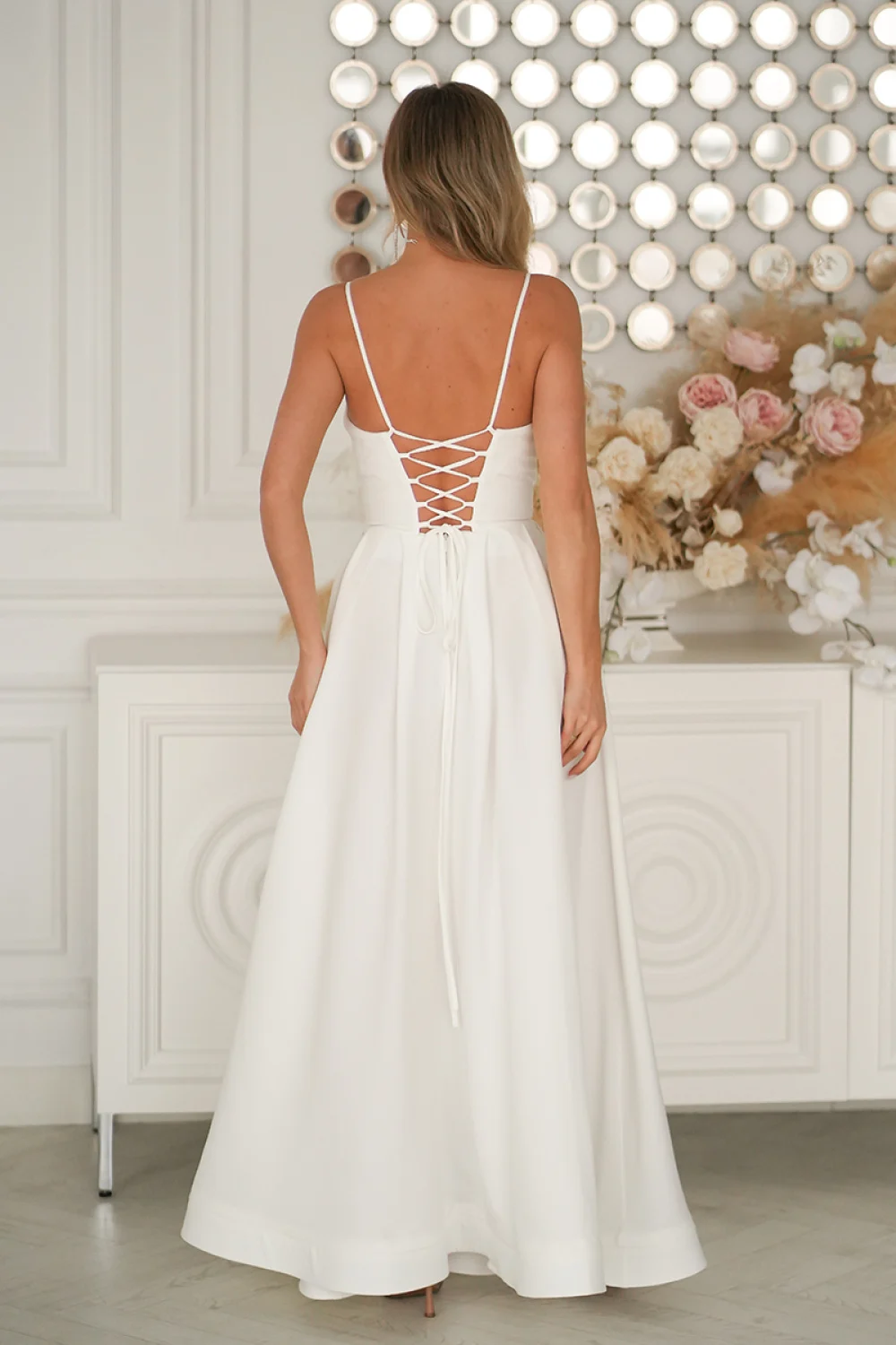 Robe longue beige – Image 3