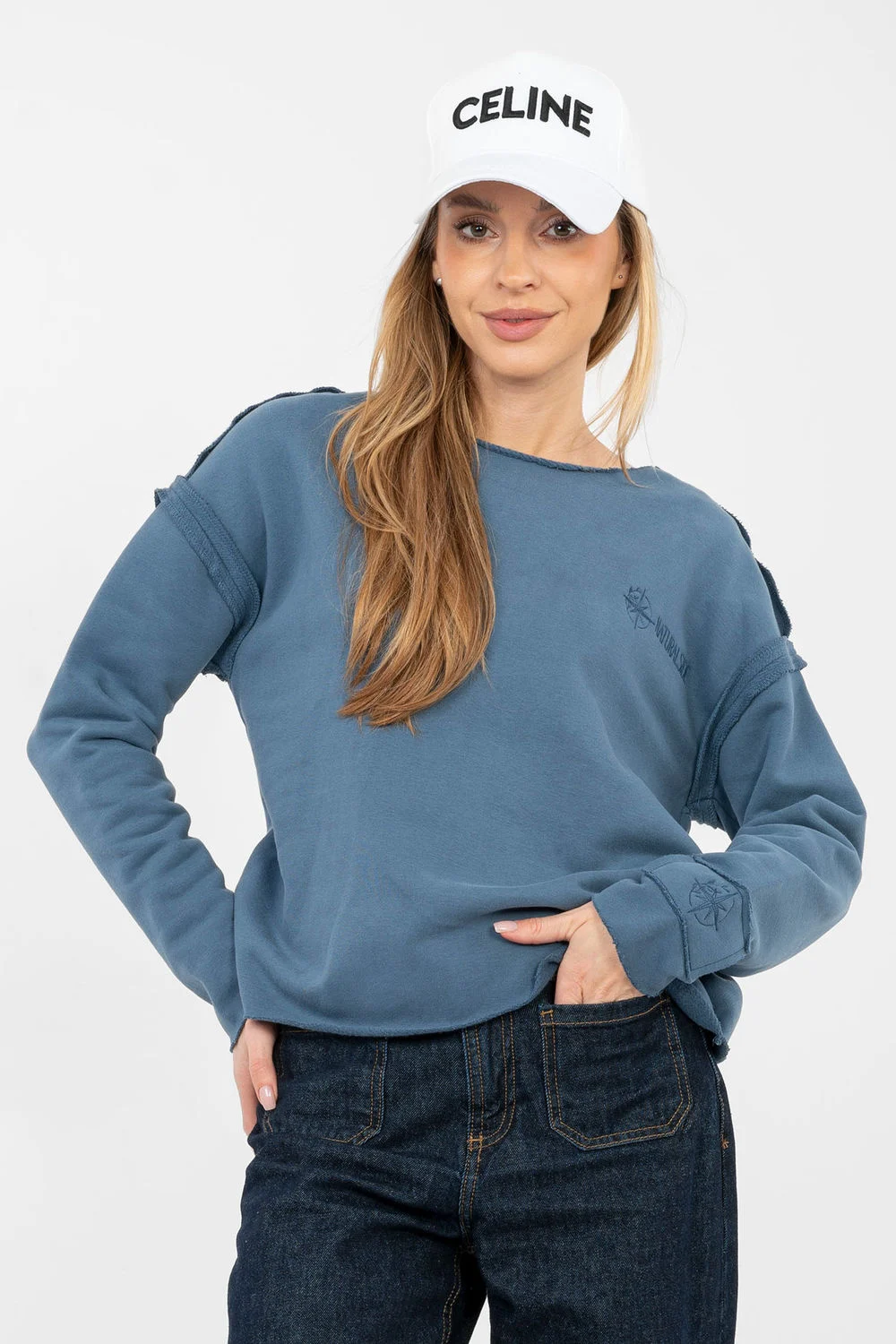 Sweatshirt bleu