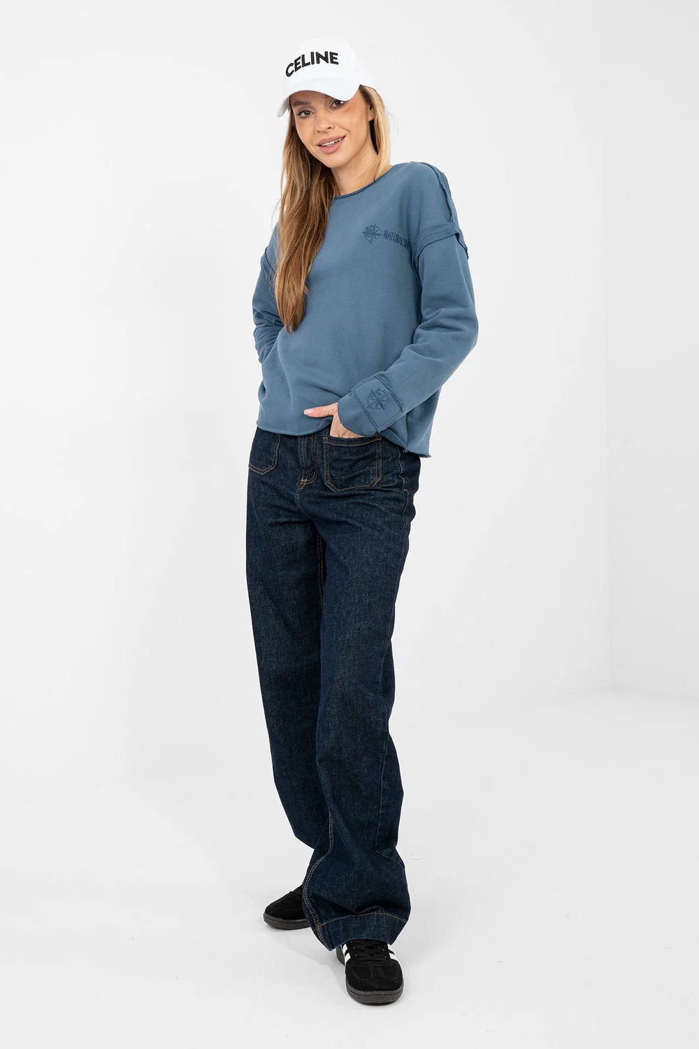 Sweatshirt bleu – Image 2