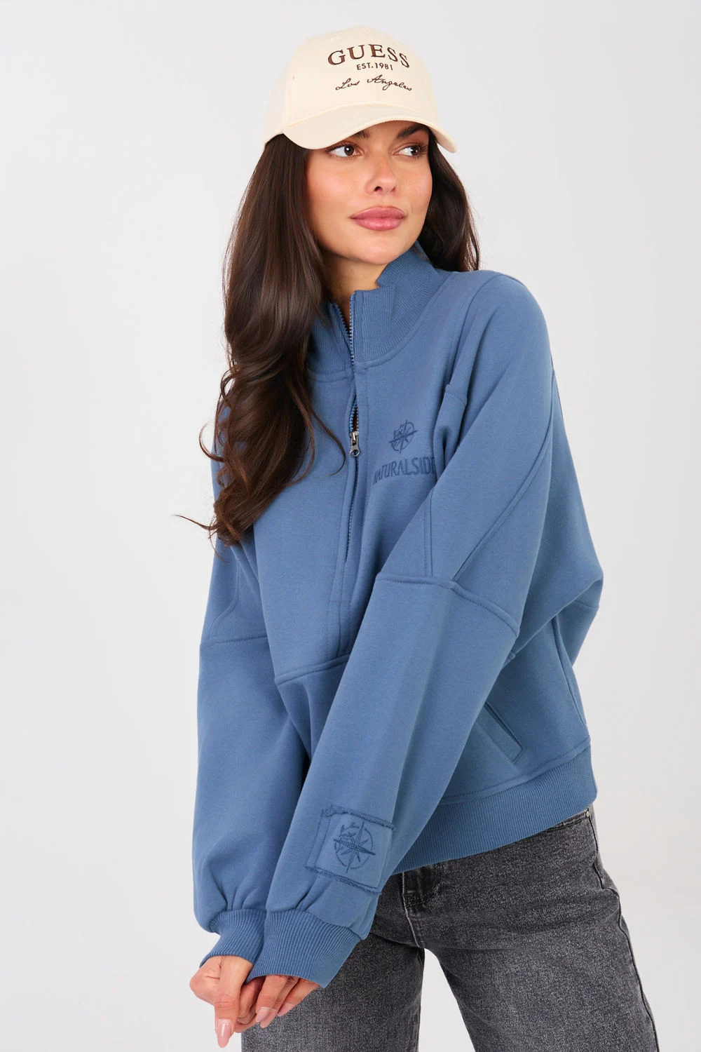 Sweatshirt bleu