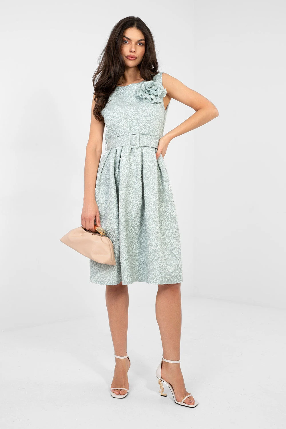 Robe de cocktail verte