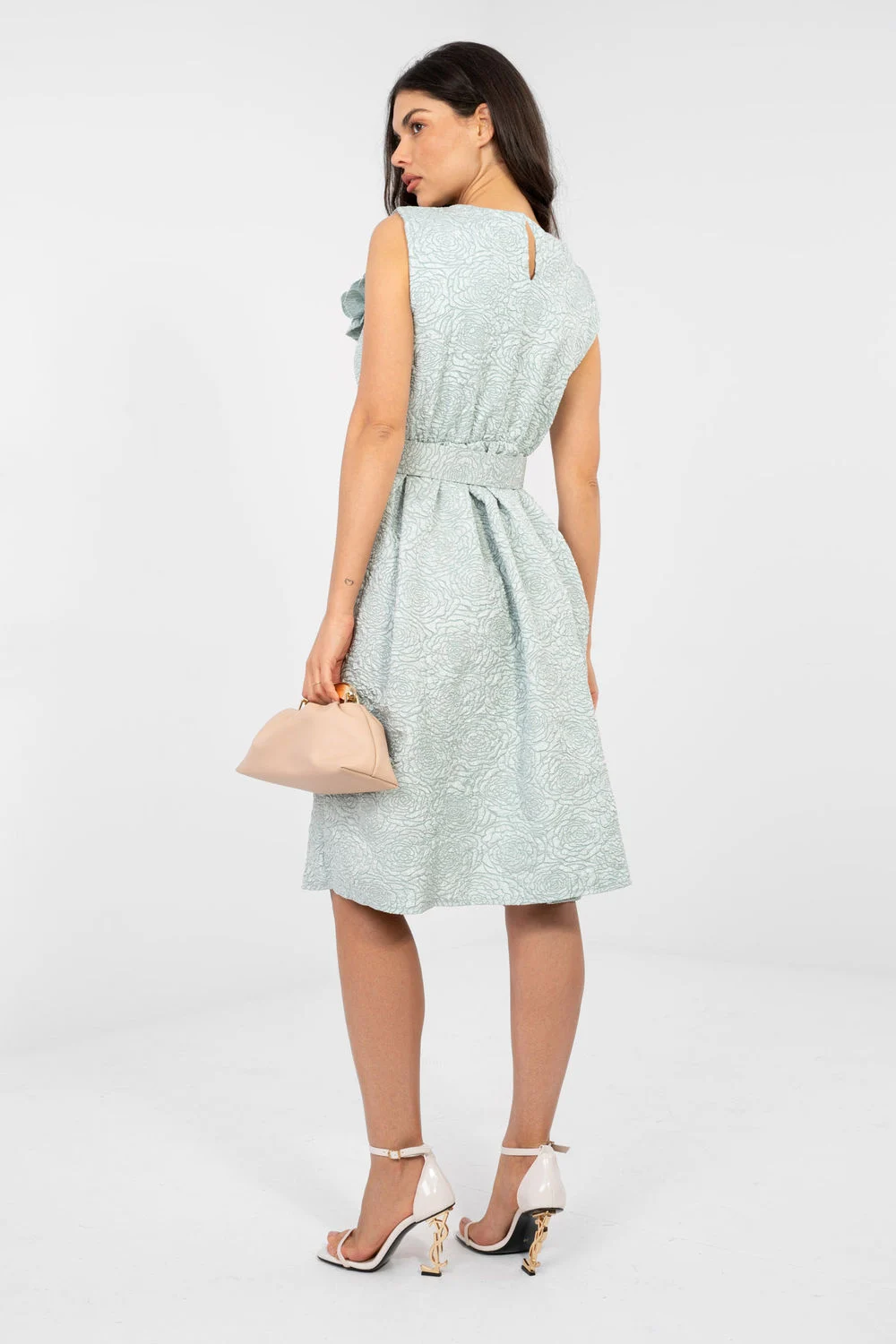 Robe de cocktail verte – Image 3