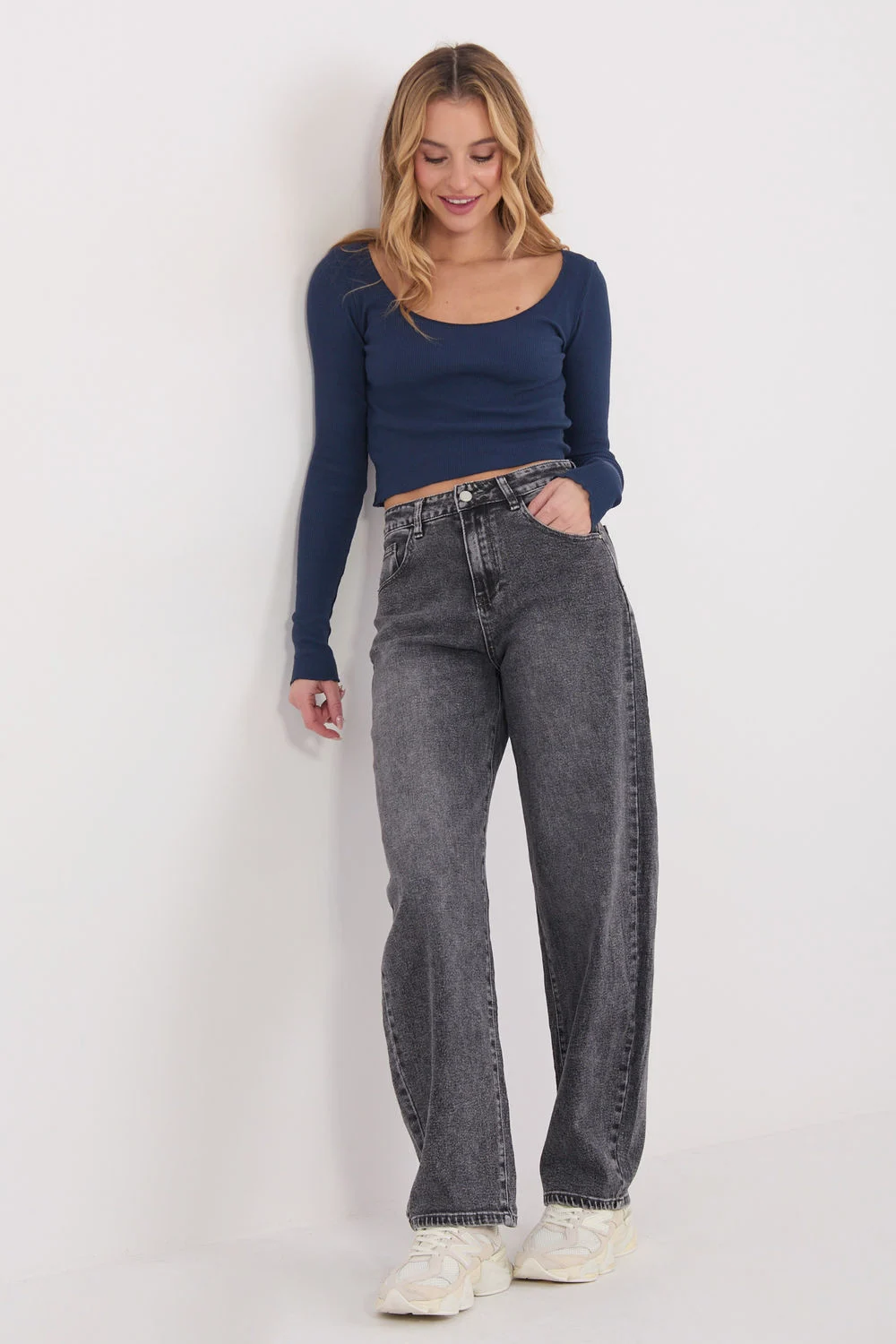 Chemisier bleu marine – Image 2