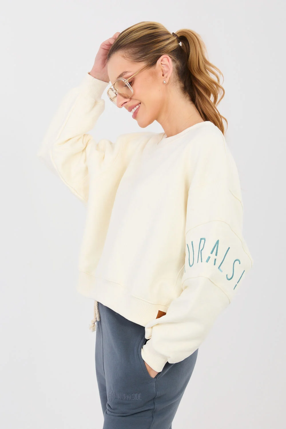 Sweatshirt beige – Image 2
