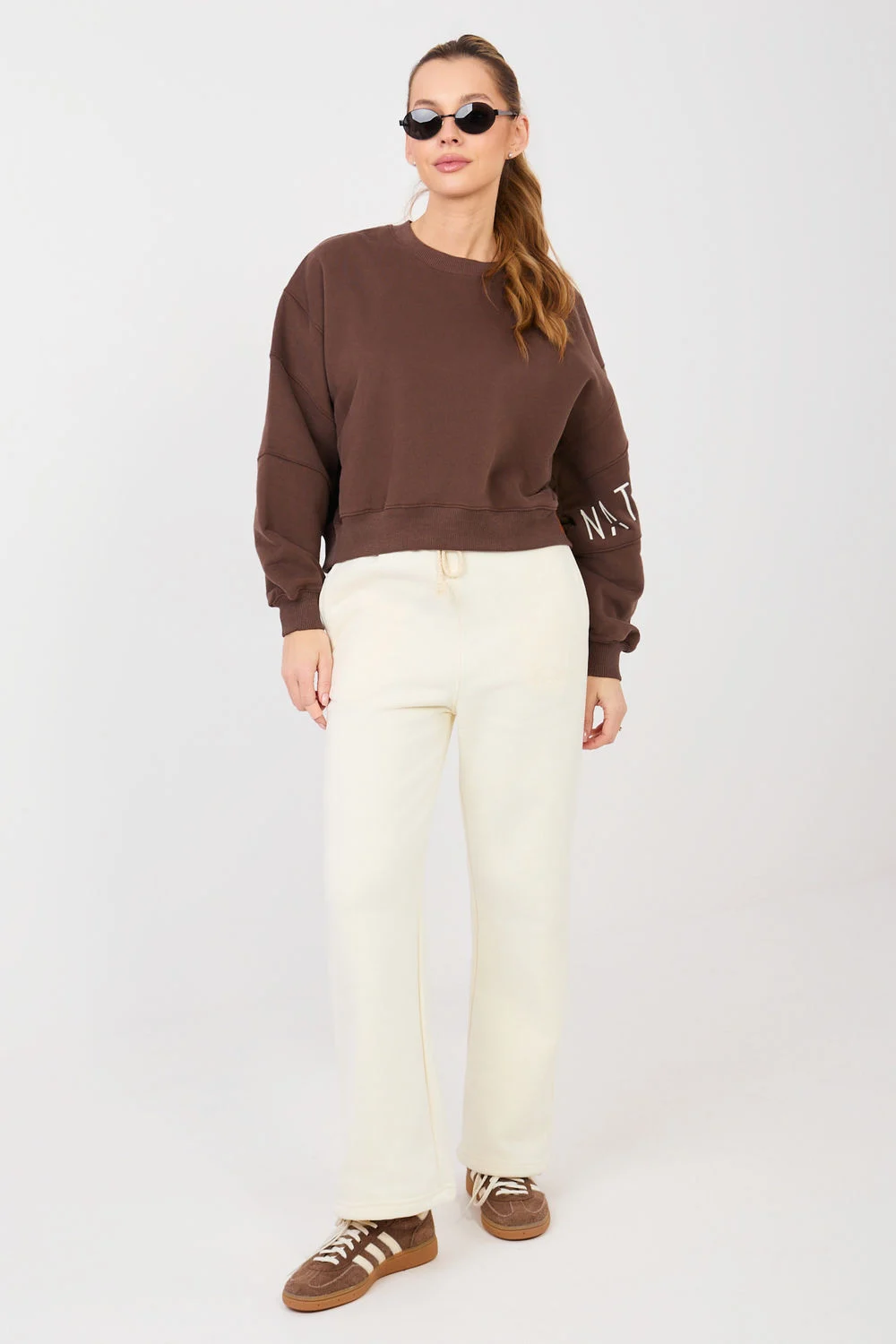Sweatshirt brun – Image 2