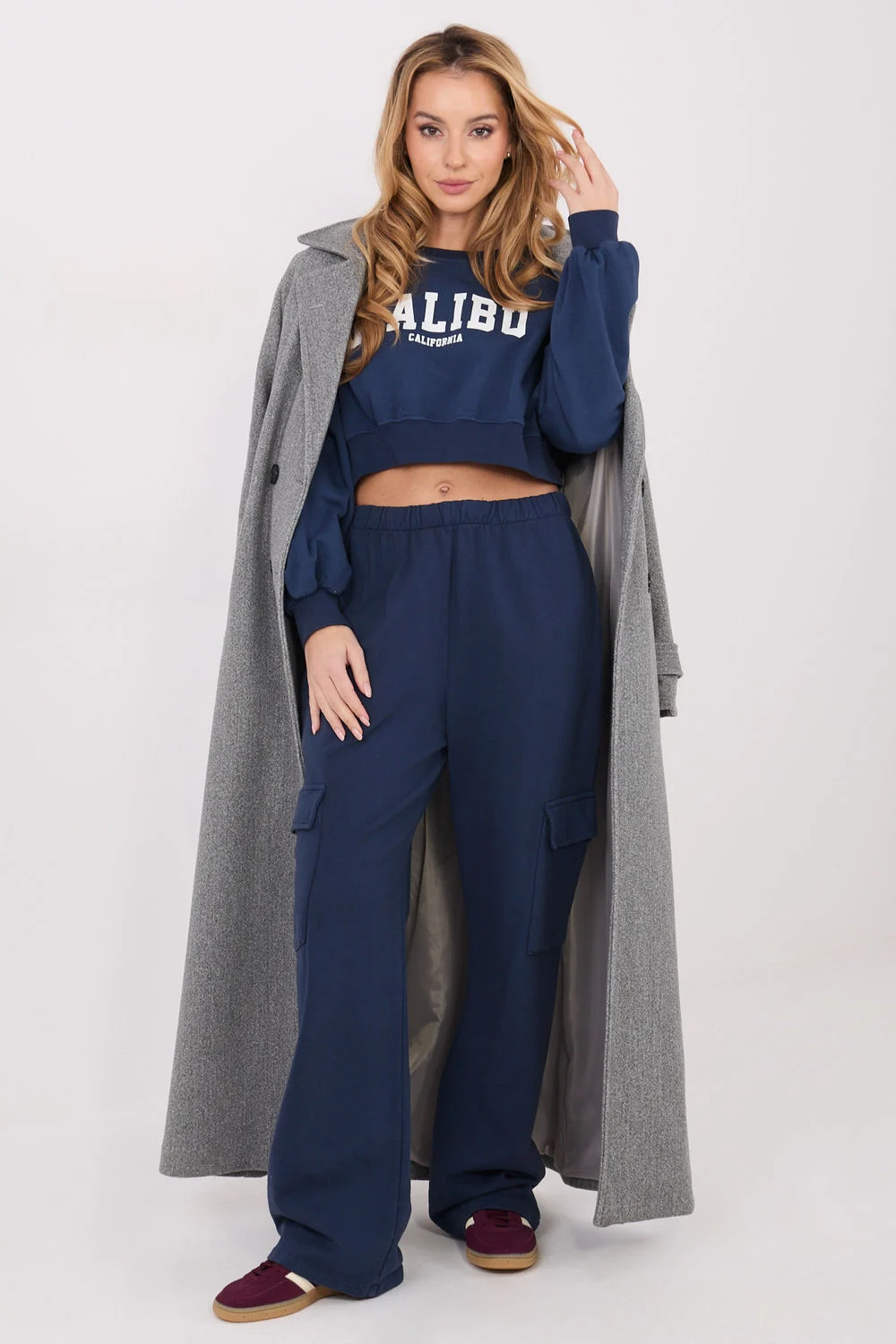 Sweatshirt bleu marine – Image 3