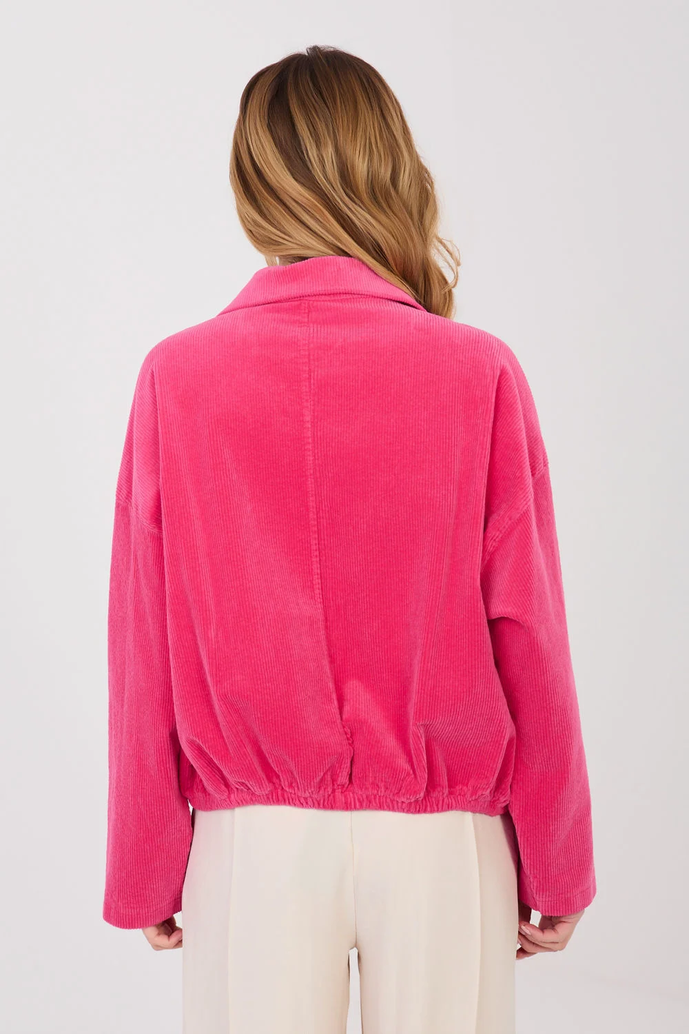 Veste en velours côtelé rose – Image 3