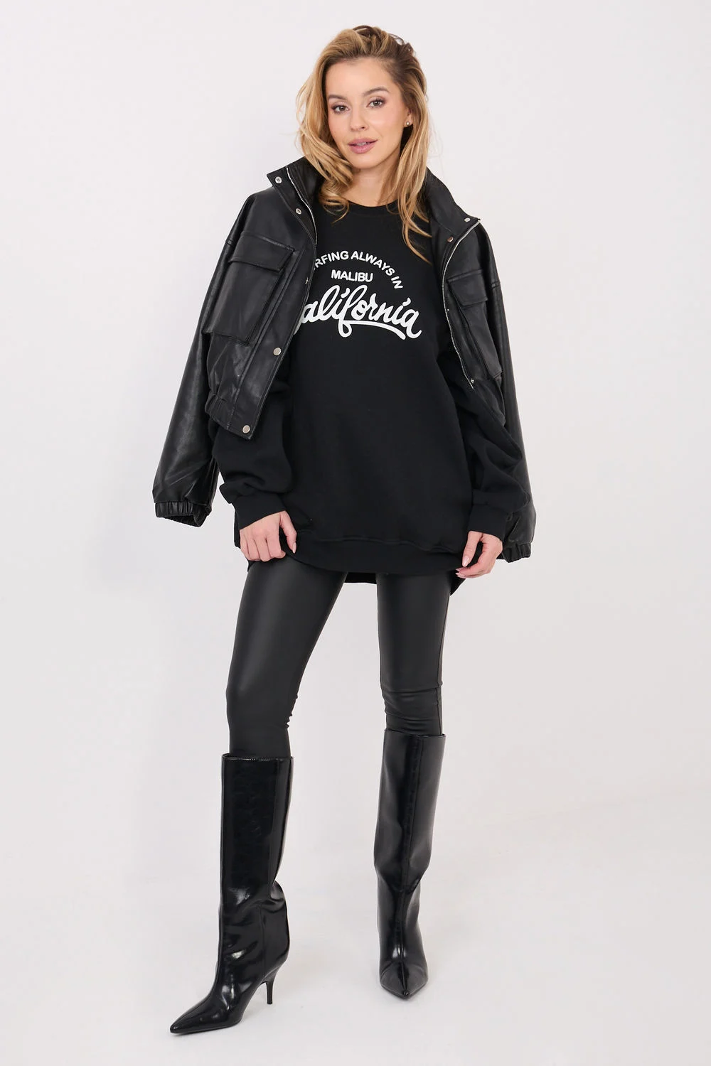 Sweatshirt noir – Image 2