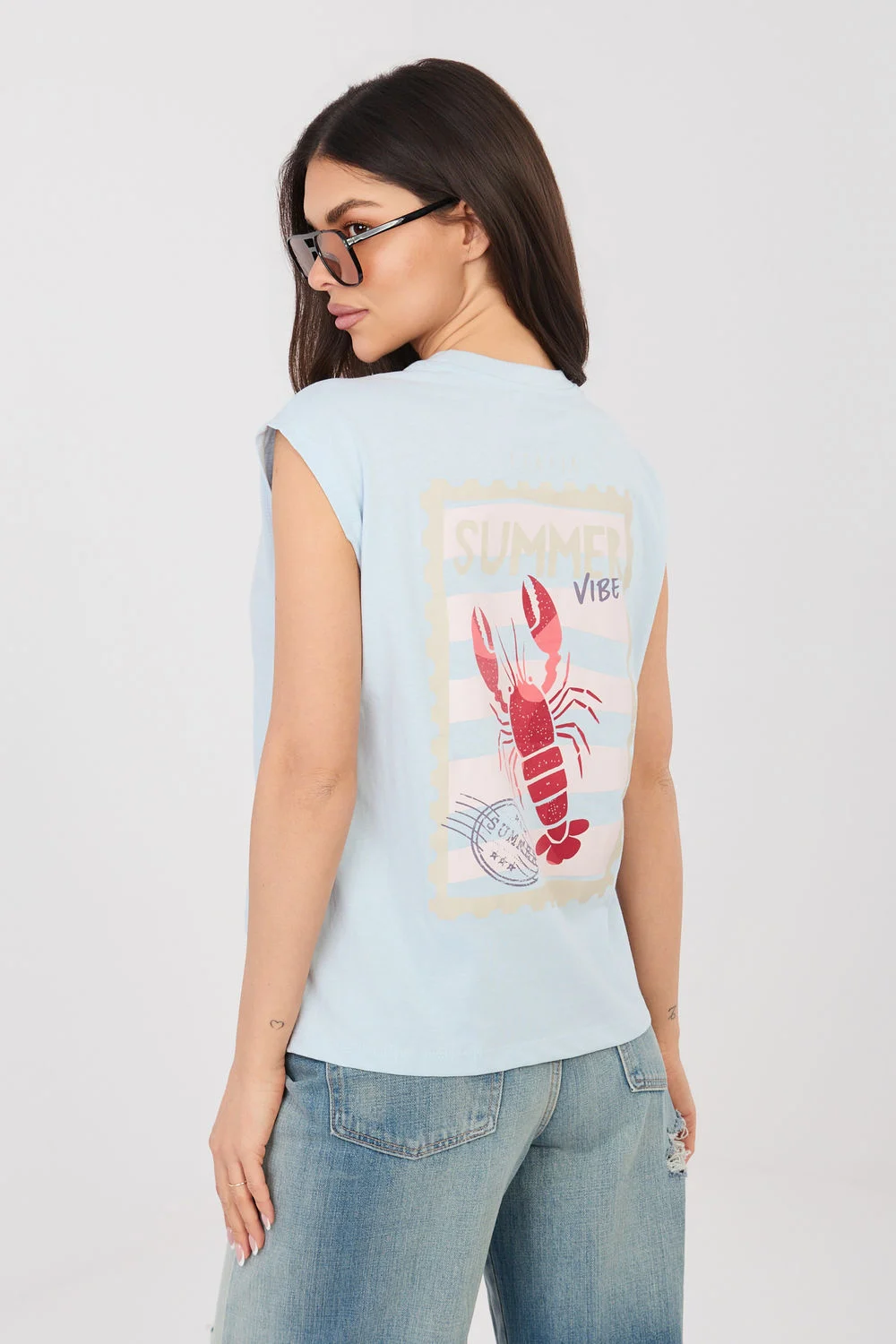 T-shirt bleu – Image 3