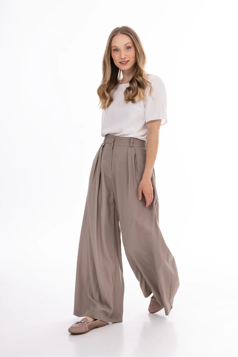 Pantalon femme beige – Image 2