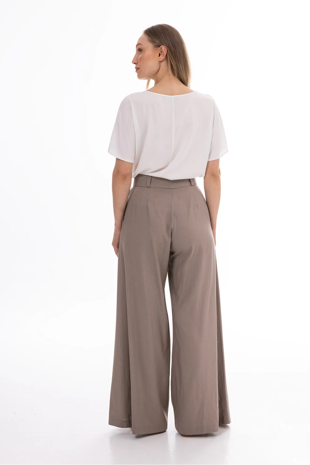 Pantalon femme beige – Image 3