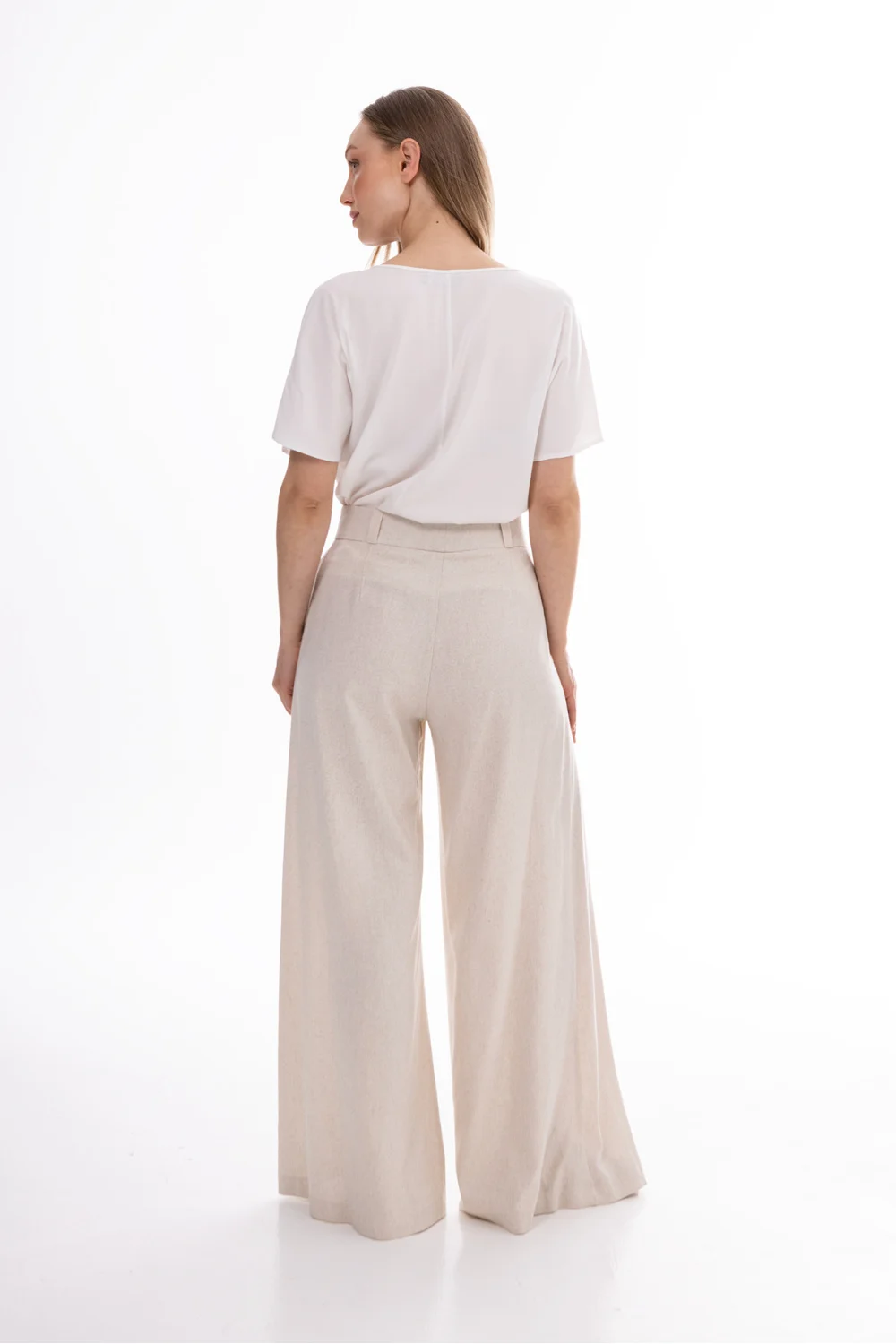 Pantalon femme beige – Image 3