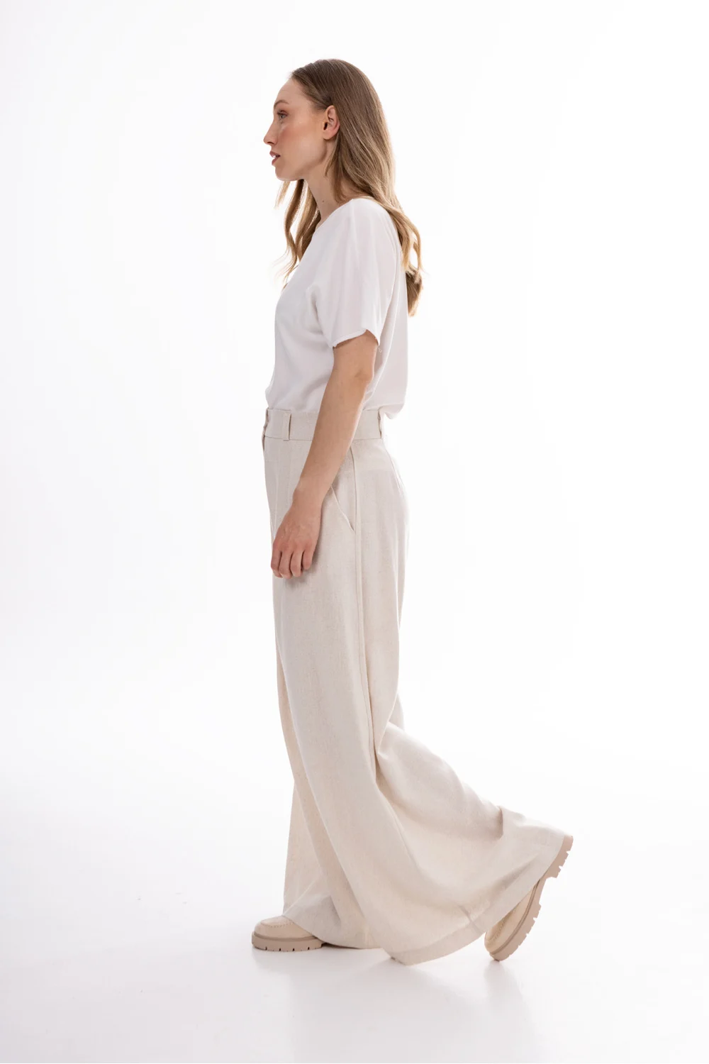 Pantalon femme beige – Image 4