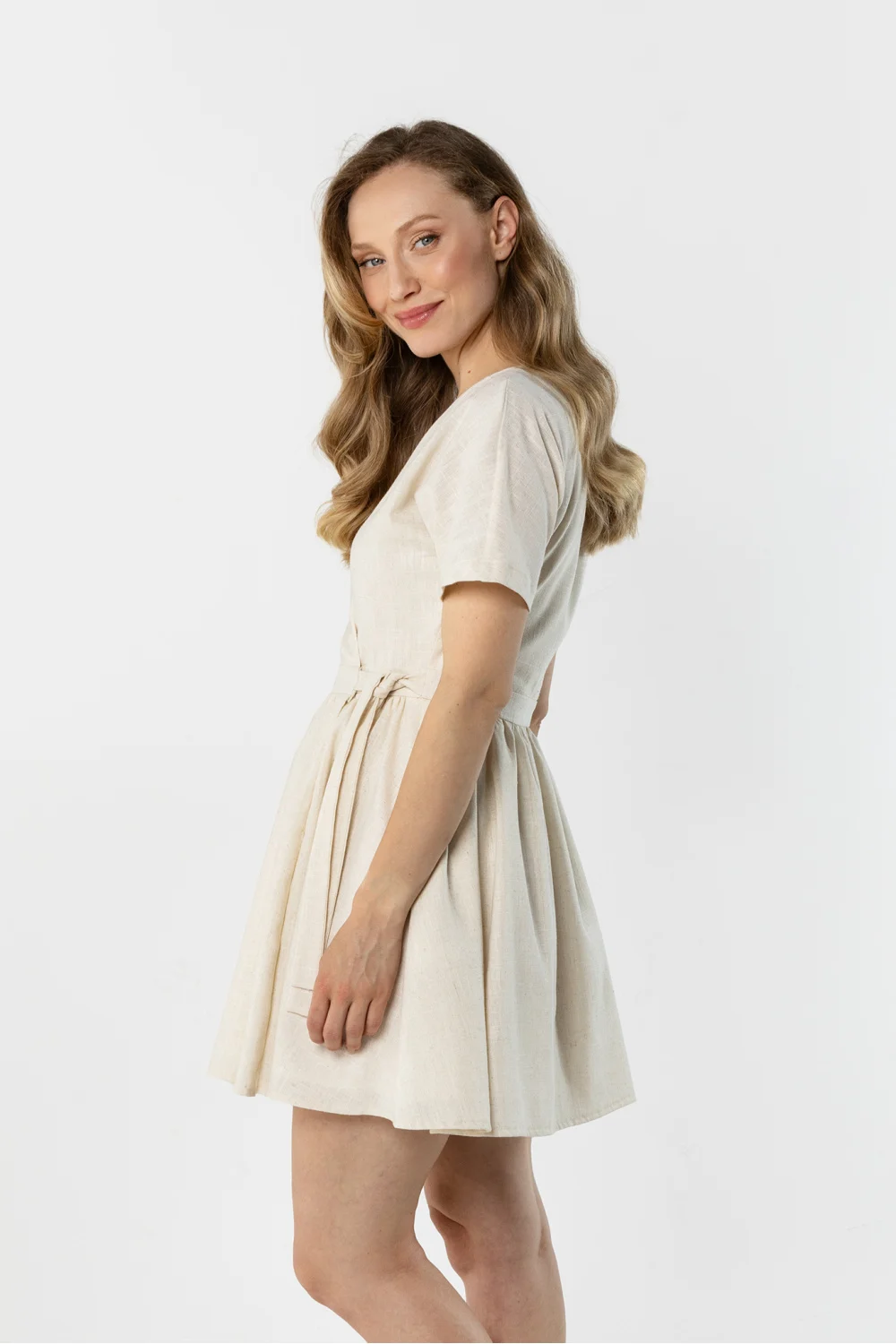 Robe de jour beige – Image 2