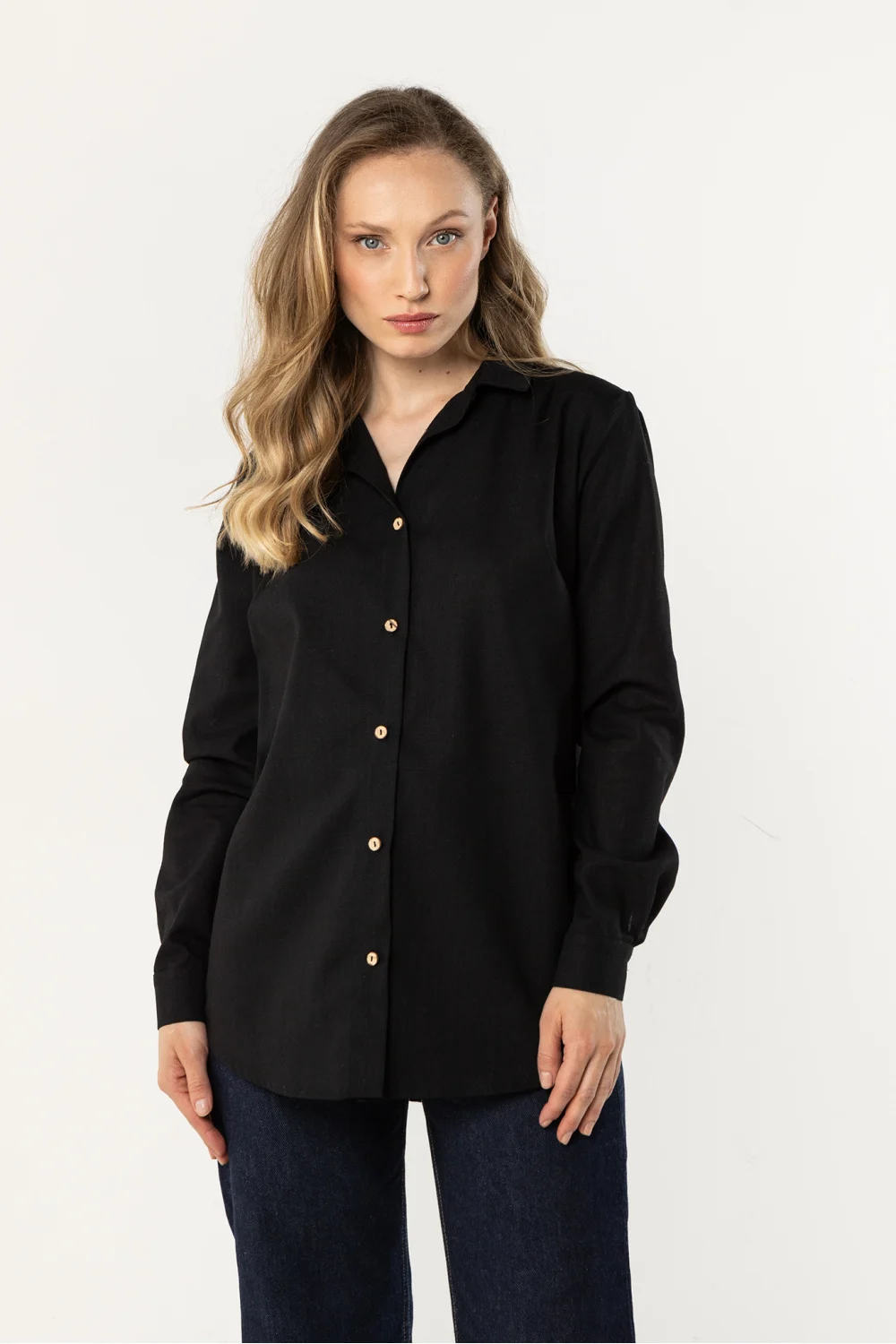 Chemise manche longue noire