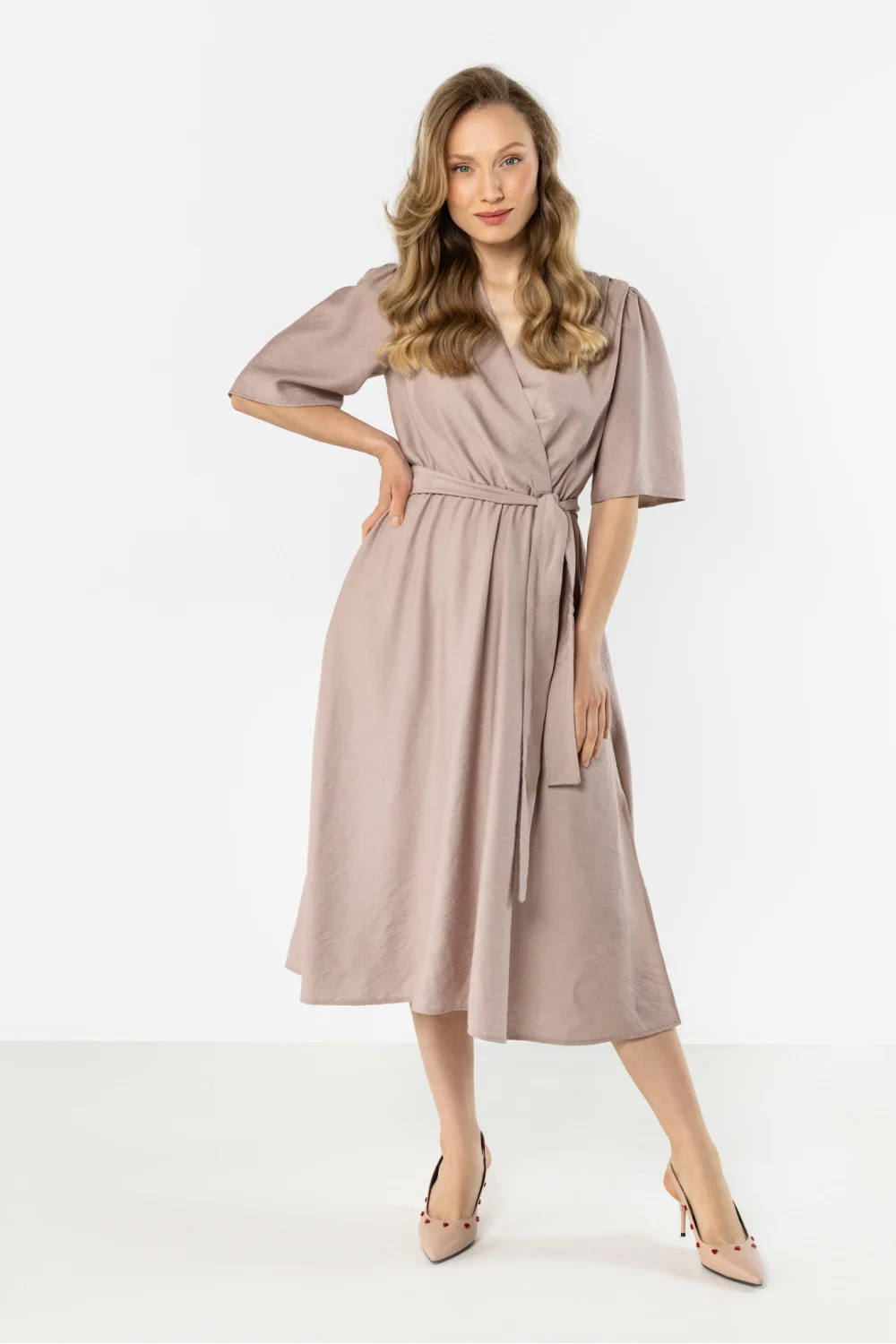 Robe de jour beige – Image 2
