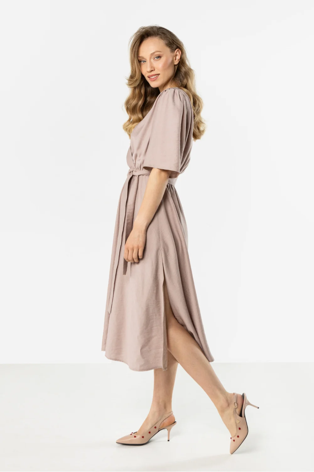 Robe de jour beige – Image 3