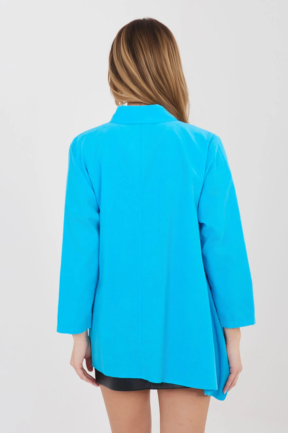 Chemise manche longue bleue – Image 3