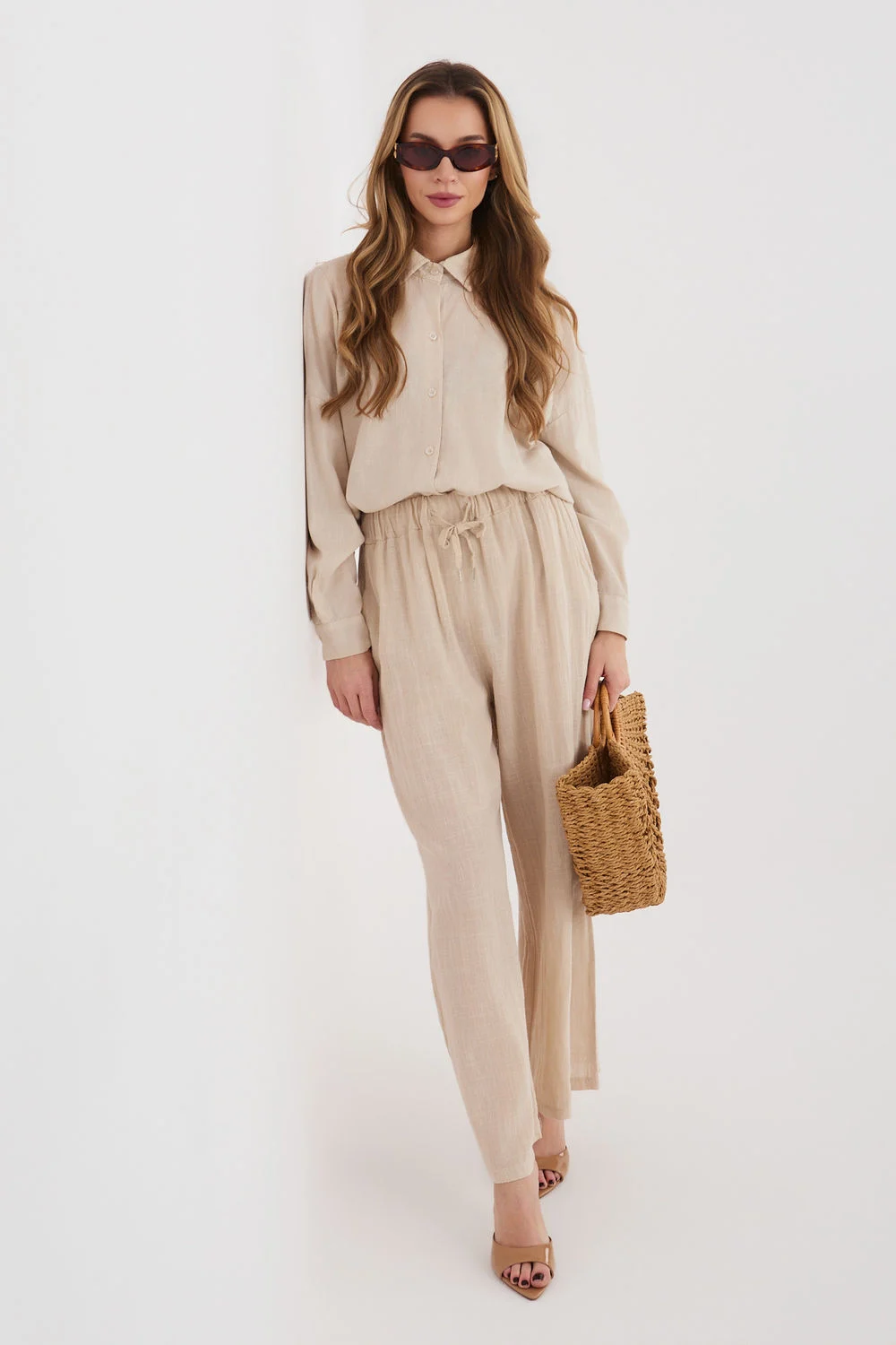 Pantalon femme beige – Image 2
