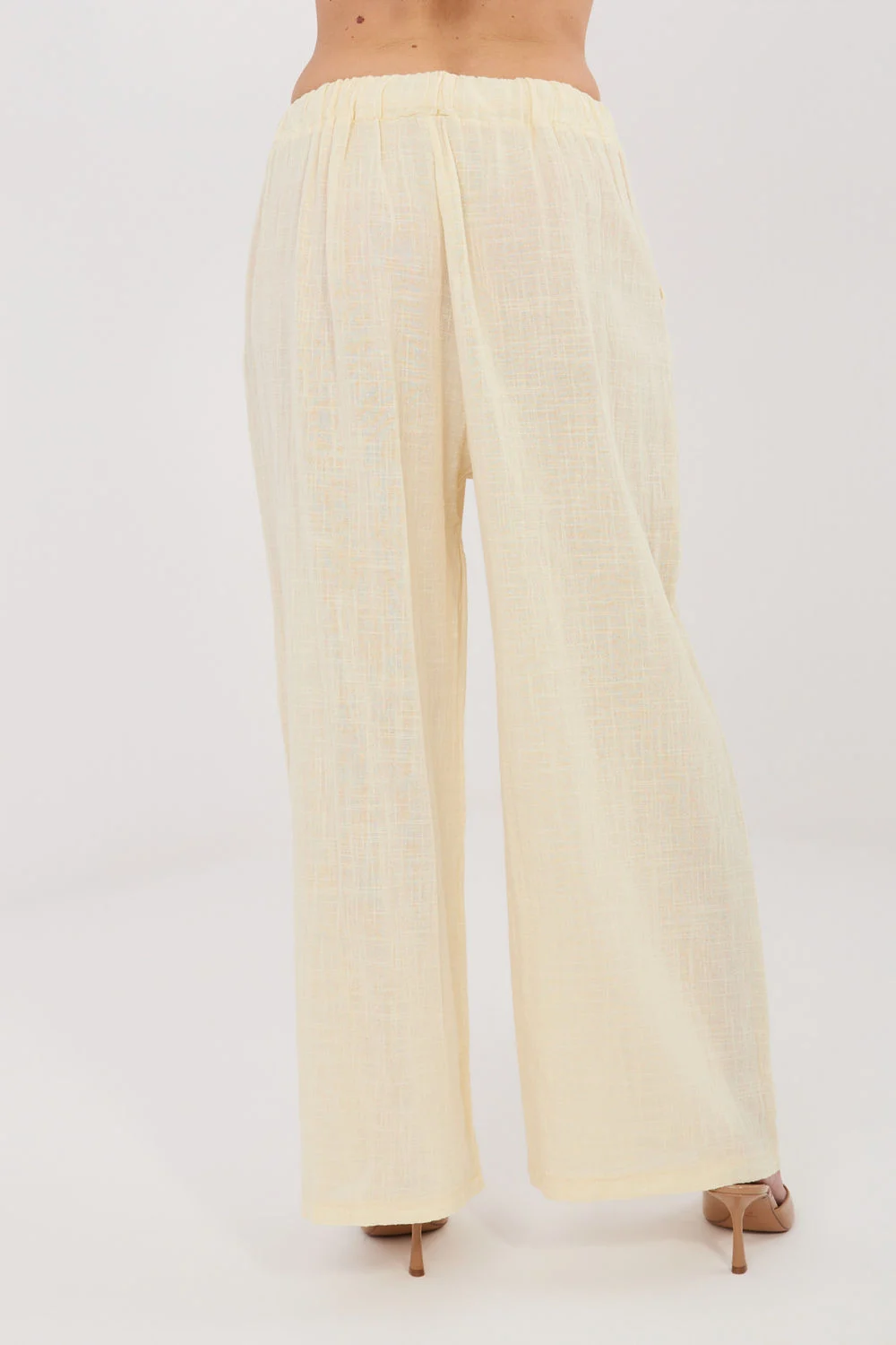 Pantalon femme jaune – Image 3