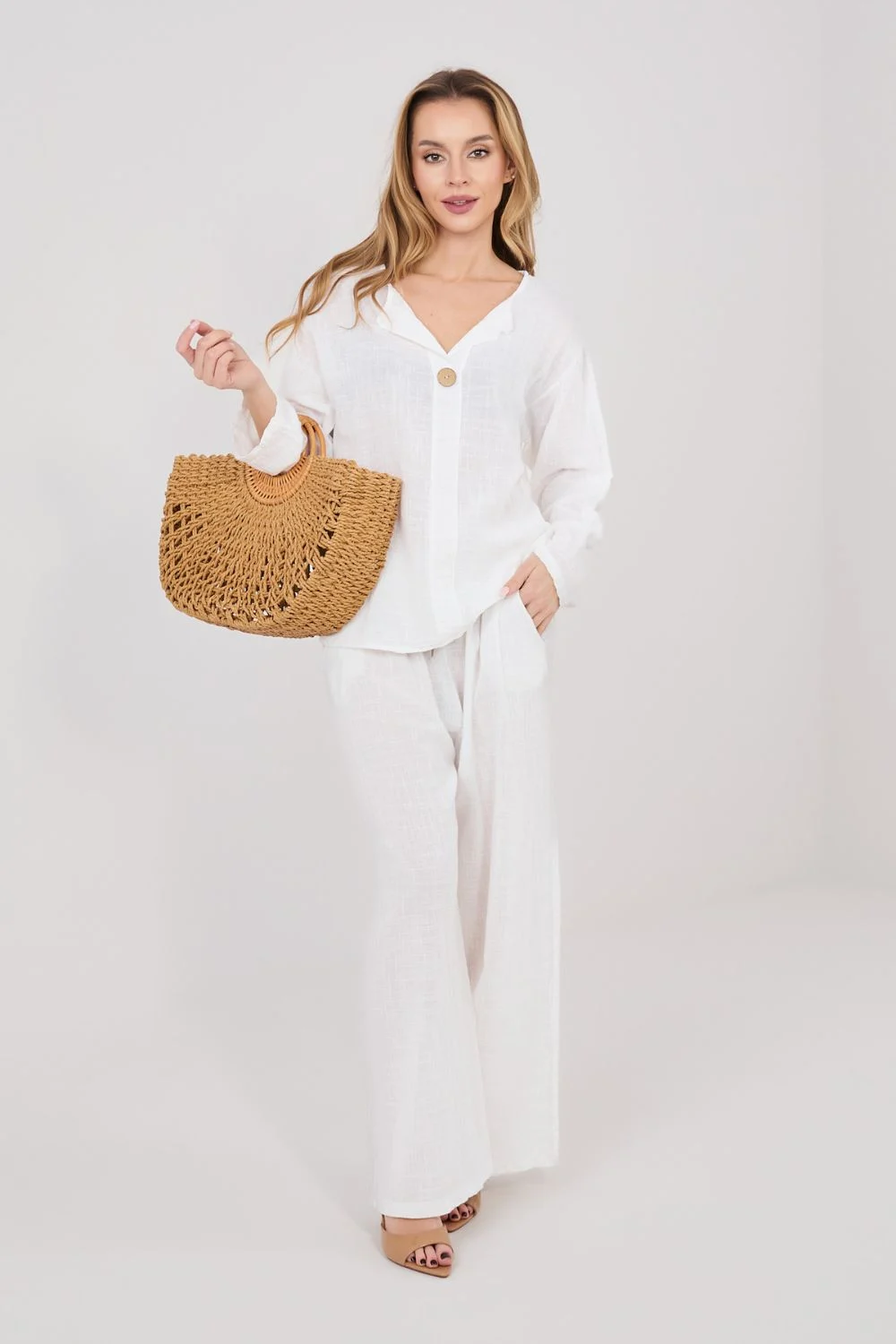 Pantalon femme beige – Image 4