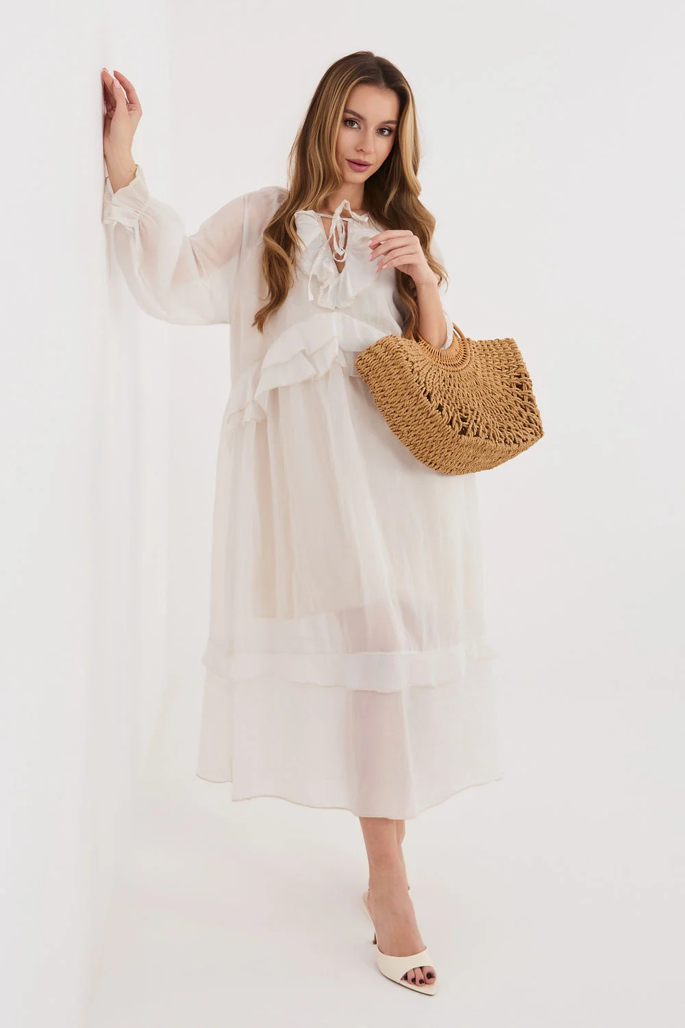 Robe de jour beige – Image 2