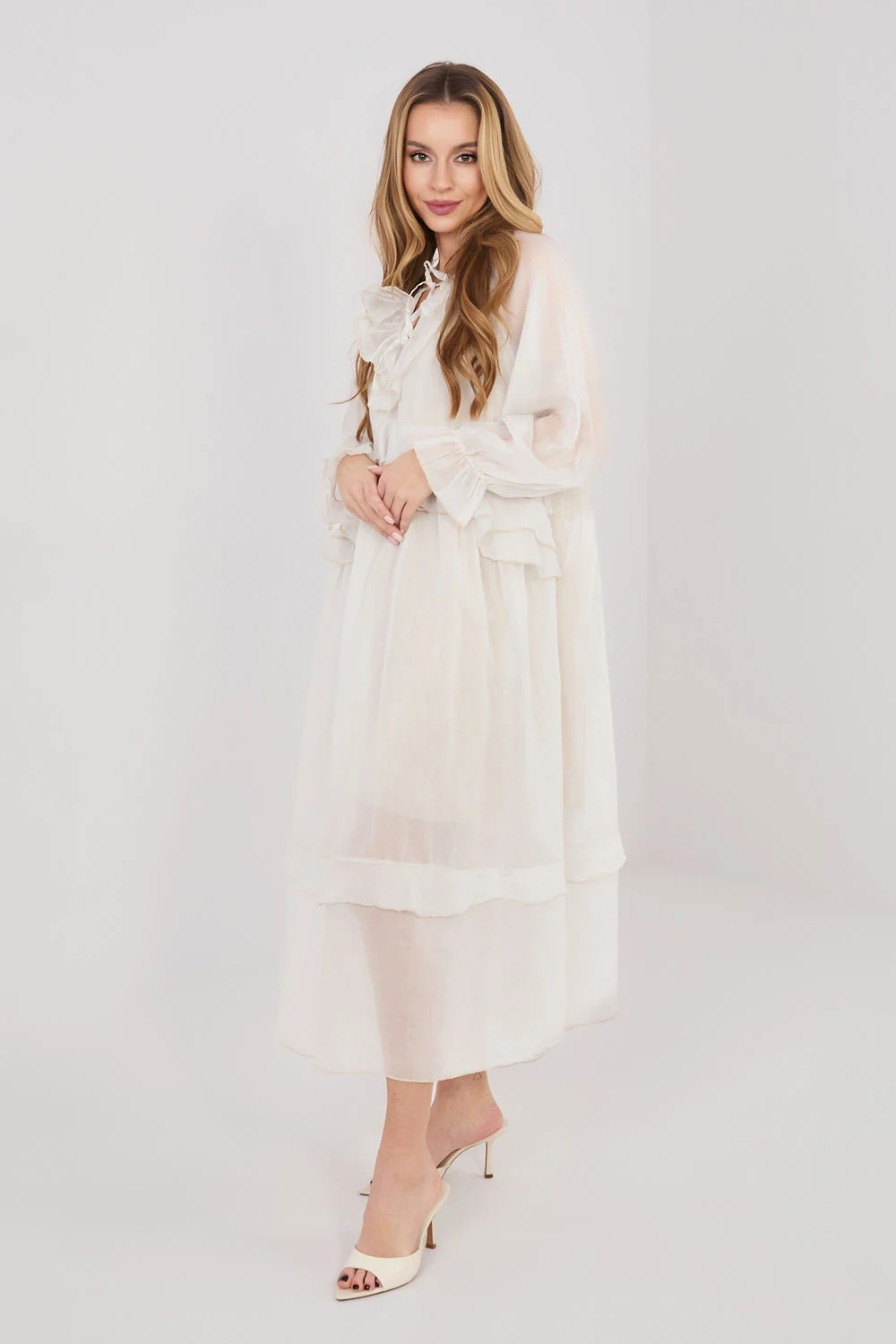 Robe de jour beige – Image 3