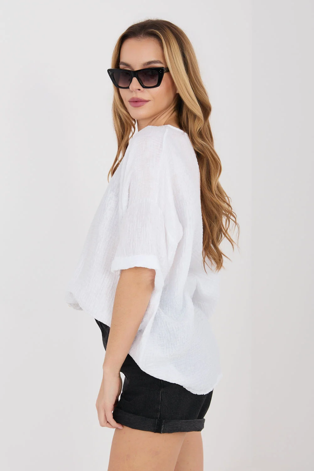 Chemise manche courte blanc – Image 2