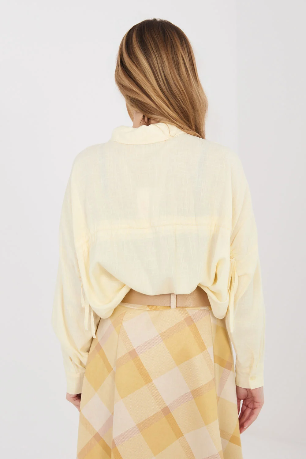 Chemise manche longue jaune – Image 3