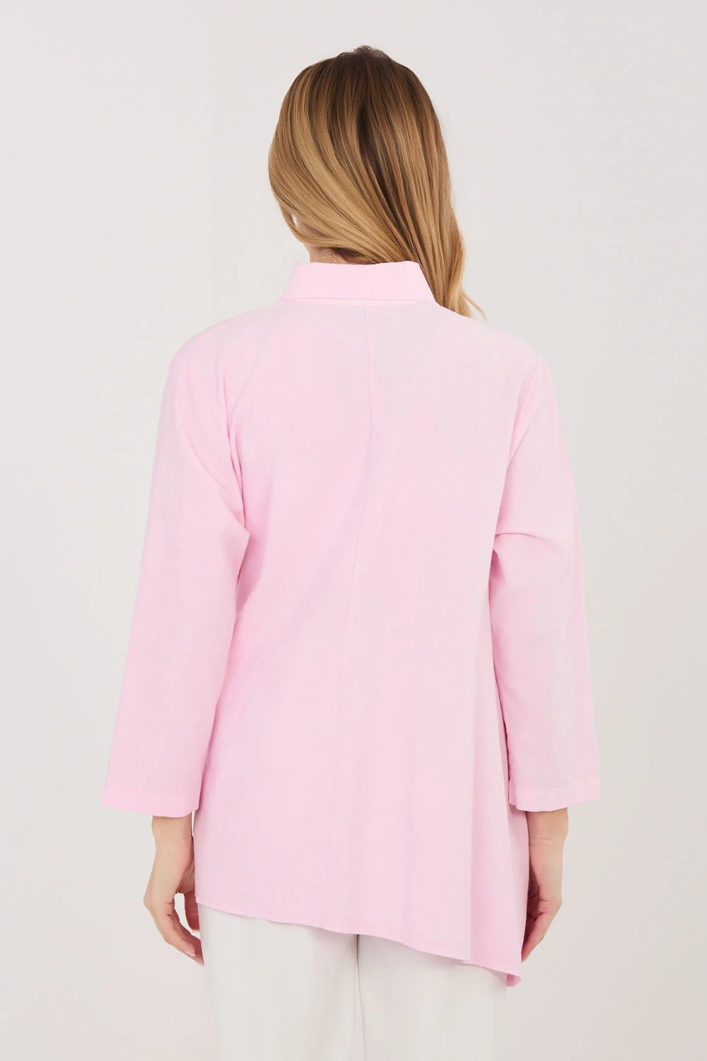 Chemise manche longue rose – Image 3
