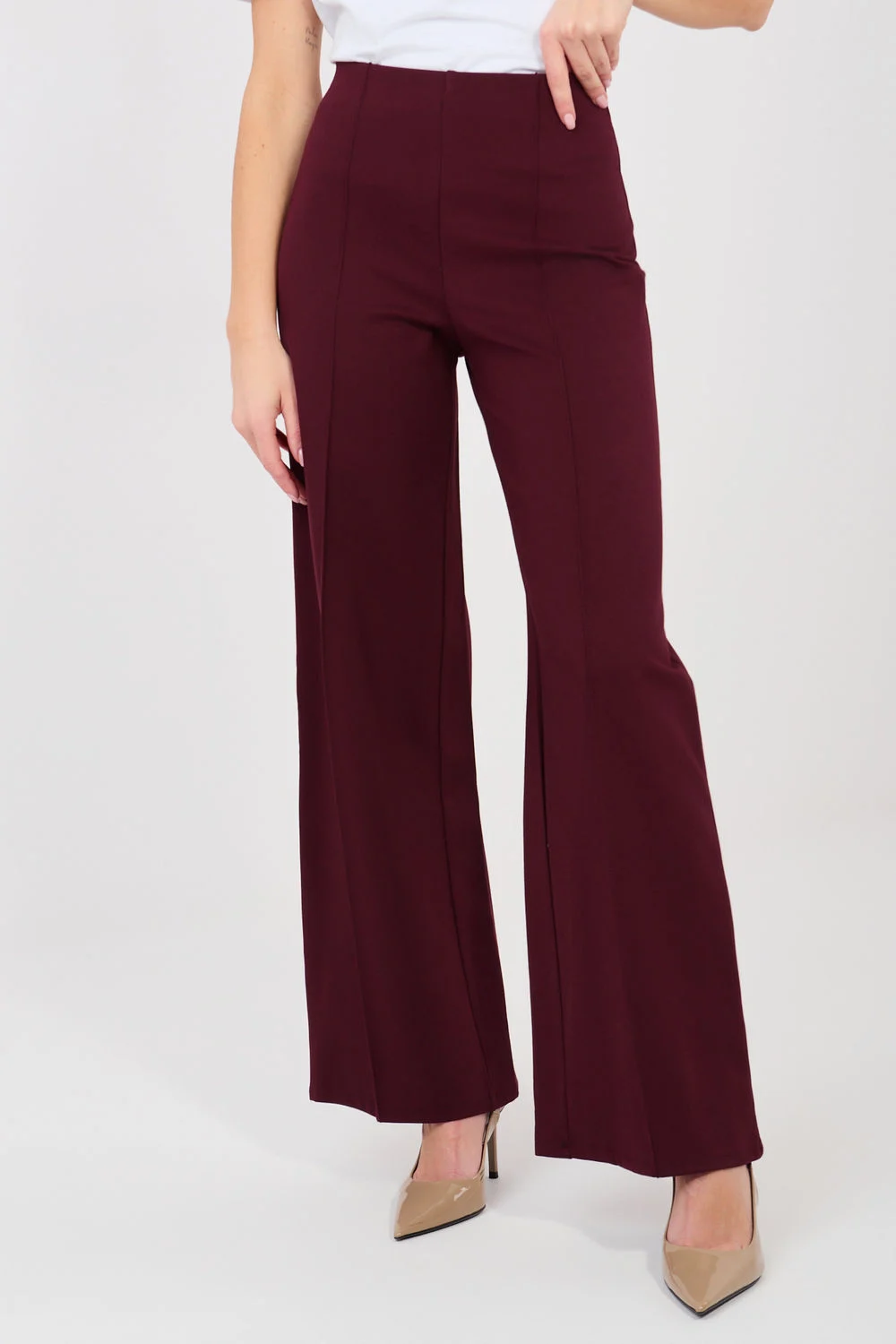 Pantalon femme violet